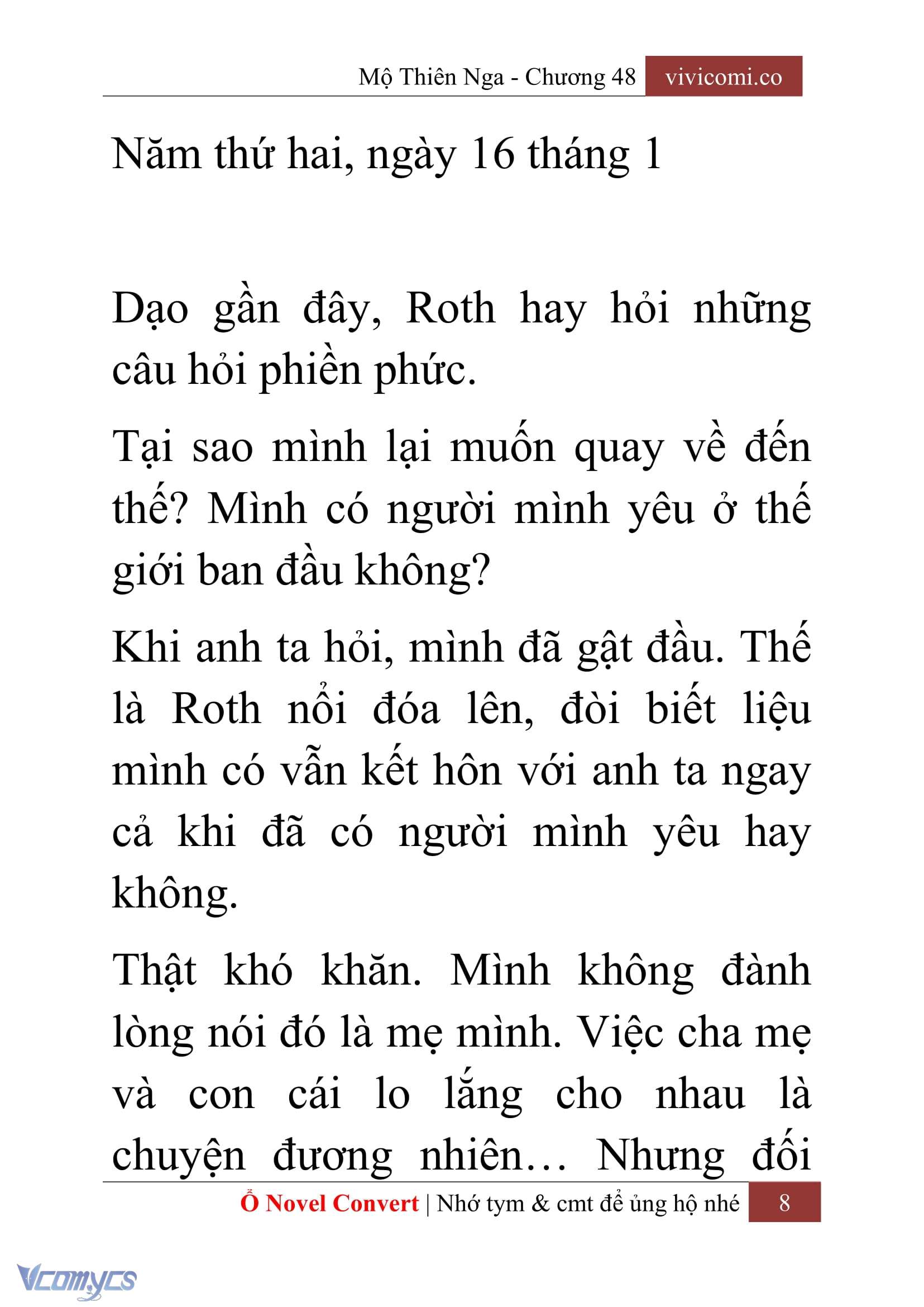 [Novel] Mộ Thiên Nga Chap 48 - Trang 2
