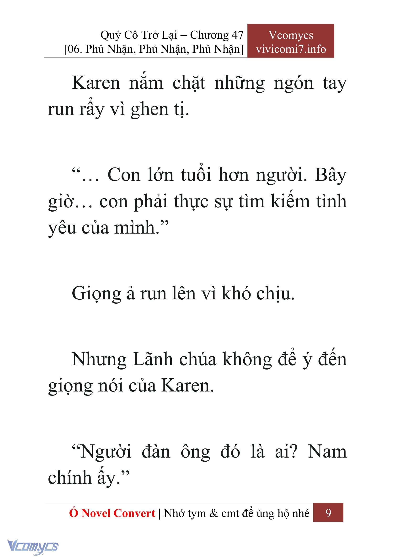 [Novel] Quý Cô Trở Lại Chap 47 - Trang 2