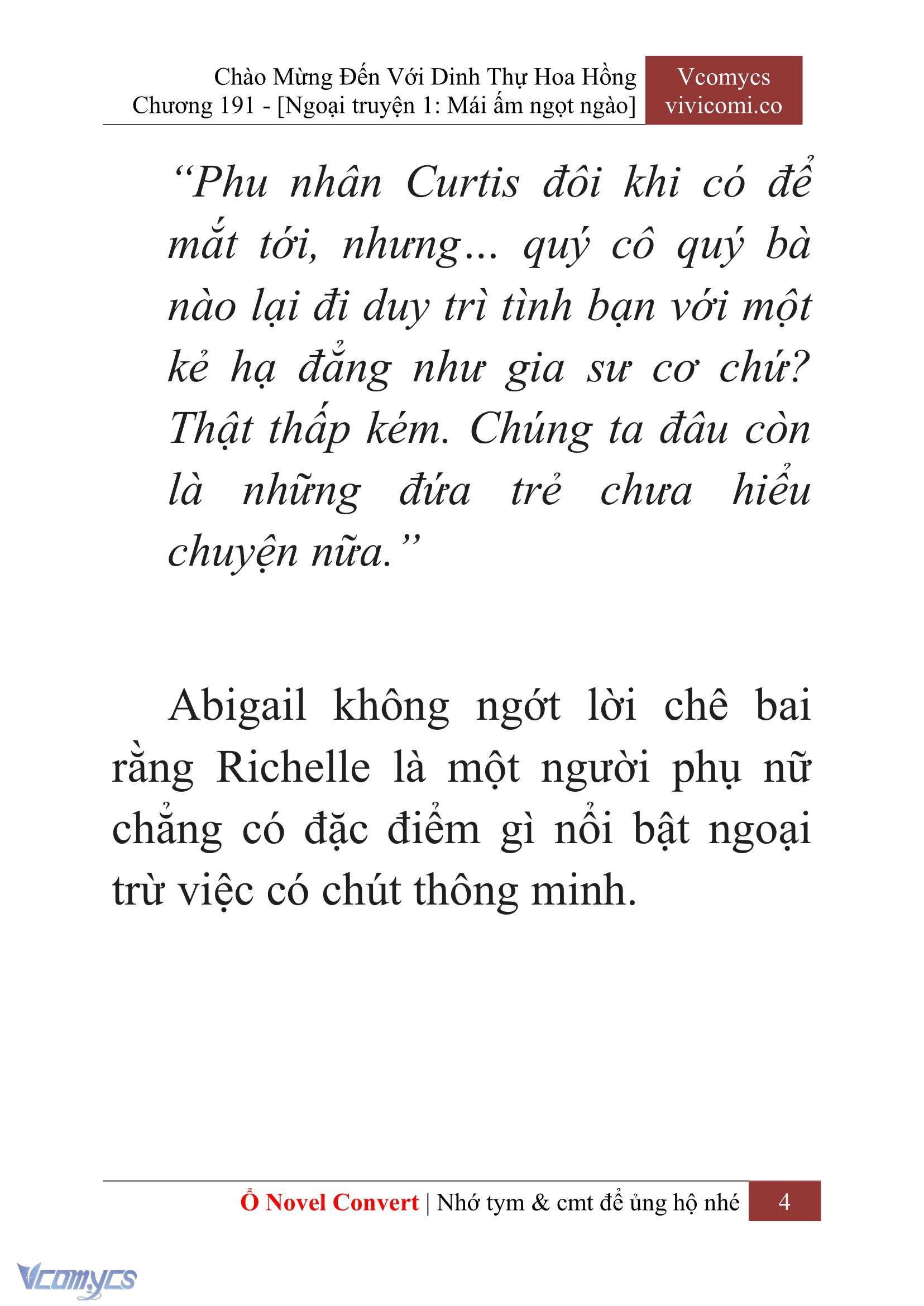 [Novel] Chào Mừng Đến Với Dinh Thự Hoa Hồng Chap 191 - Trang 2