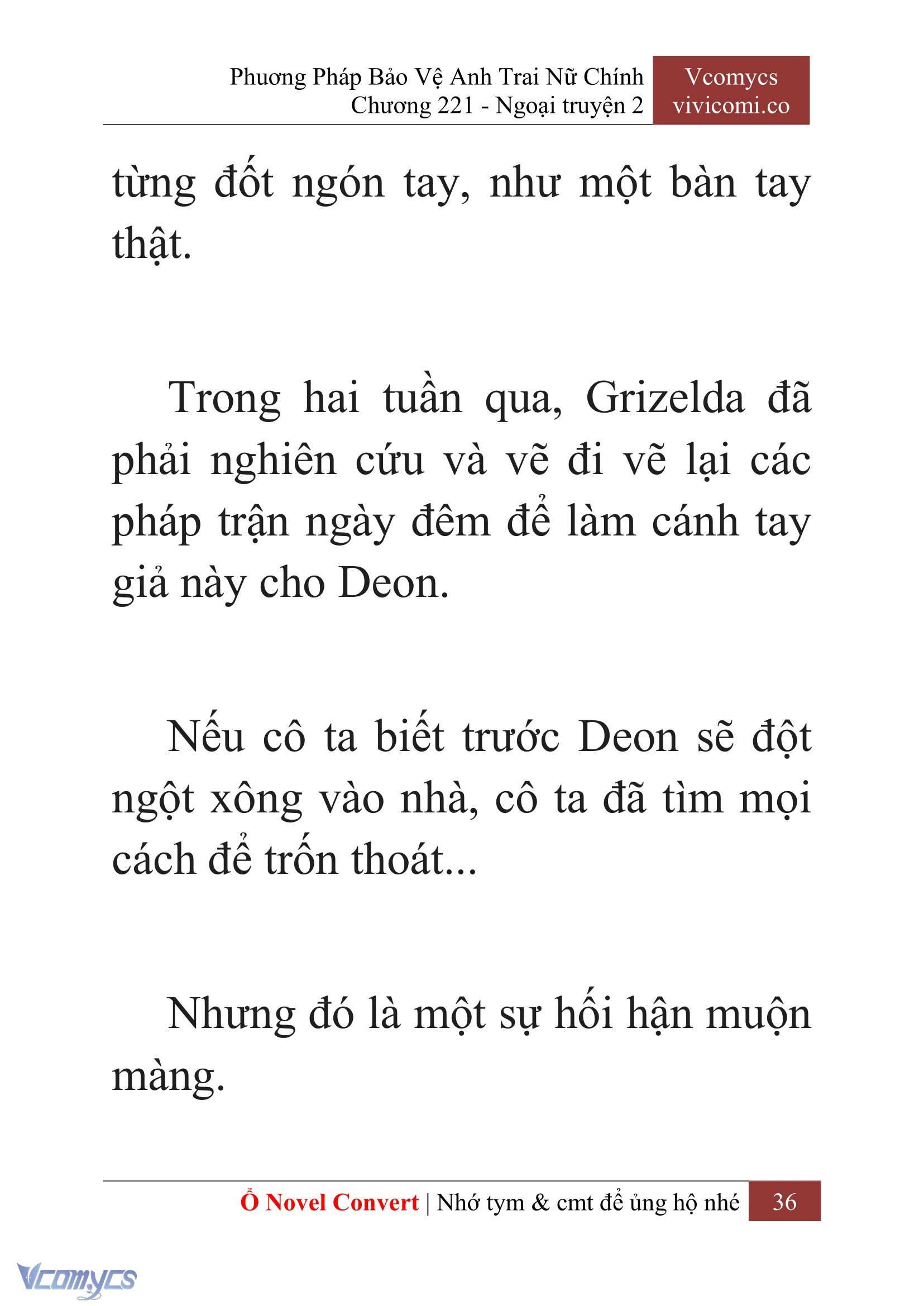 [Novel] Phương Pháp Bảo Vệ Anh Trai Nữ Chính Chap 221 - Trang 2