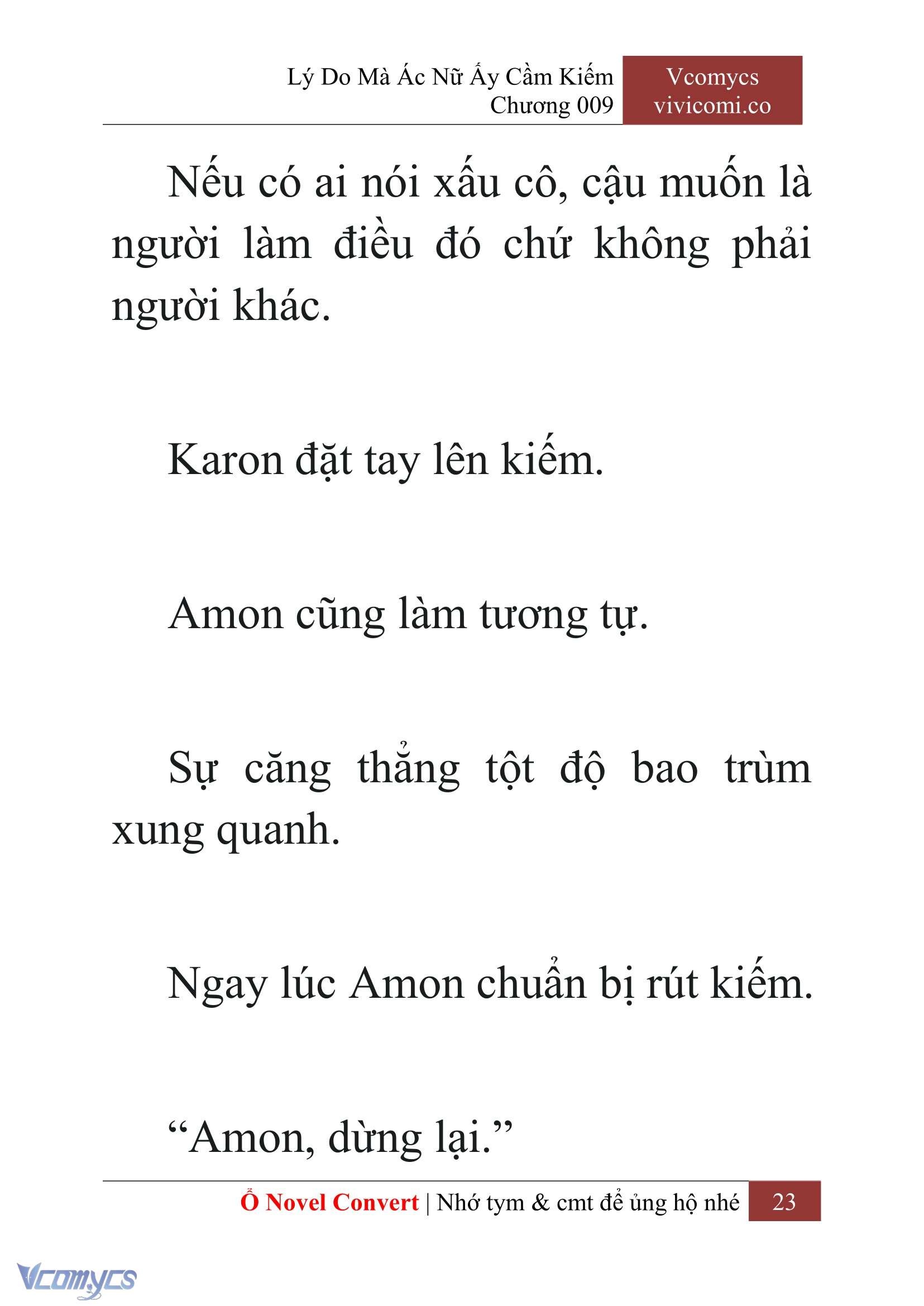 [Novel] Lý Do Mà Ác Nữ Ấy Cầm Kiếm Chap 9 - Trang 2