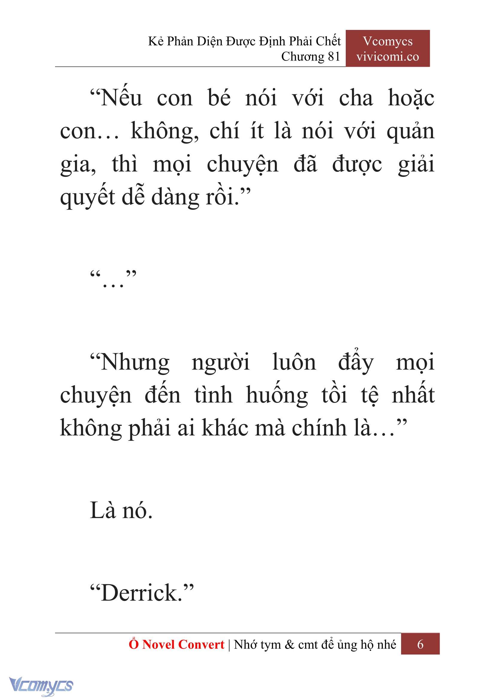 [Novel] Kẻ Phản Diện Được Định Phải Chết Chap 81 - Trang 2