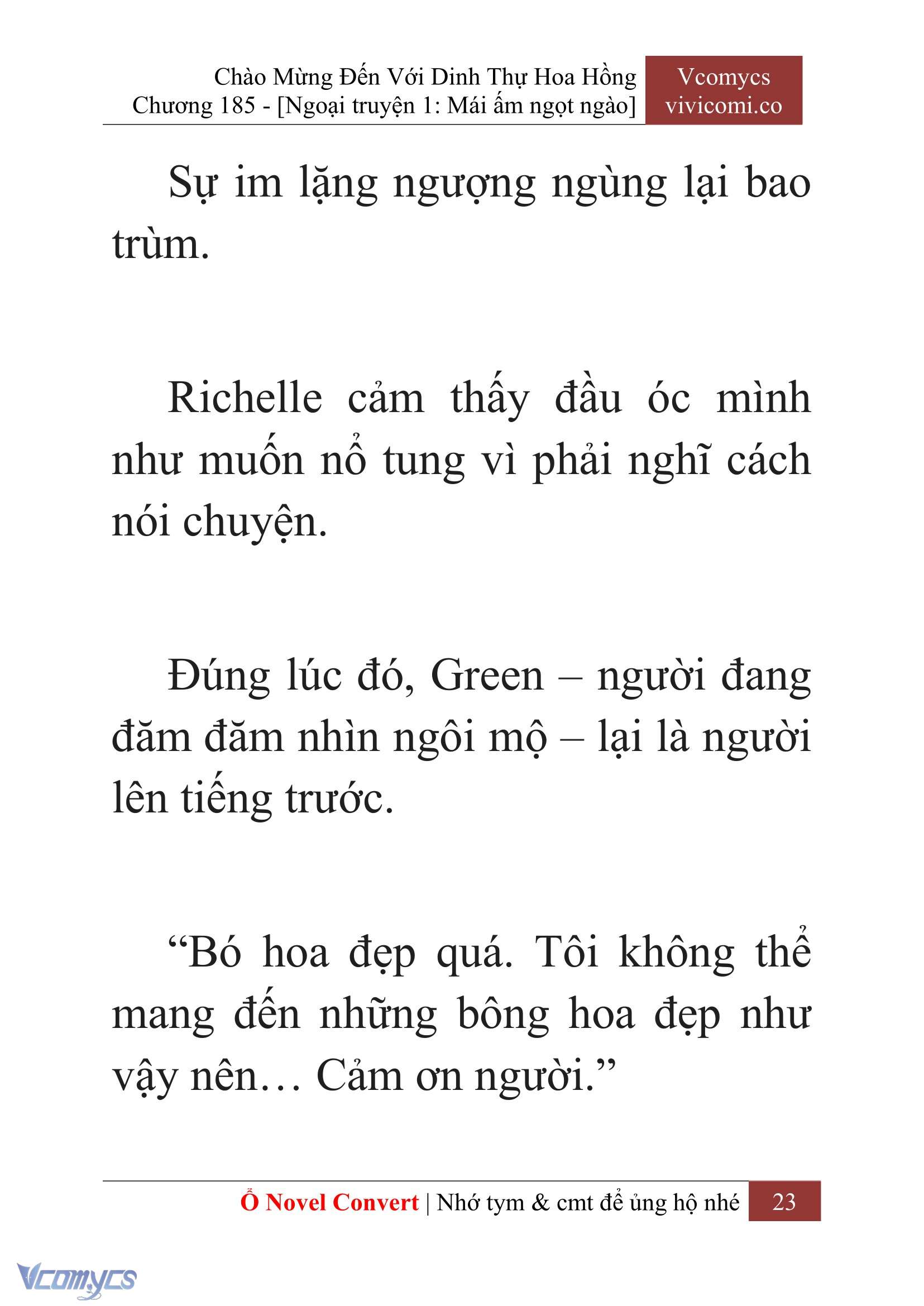 [Novel] Chào Mừng Đến Với Dinh Thự Hoa Hồng Chap 185 - Trang 2