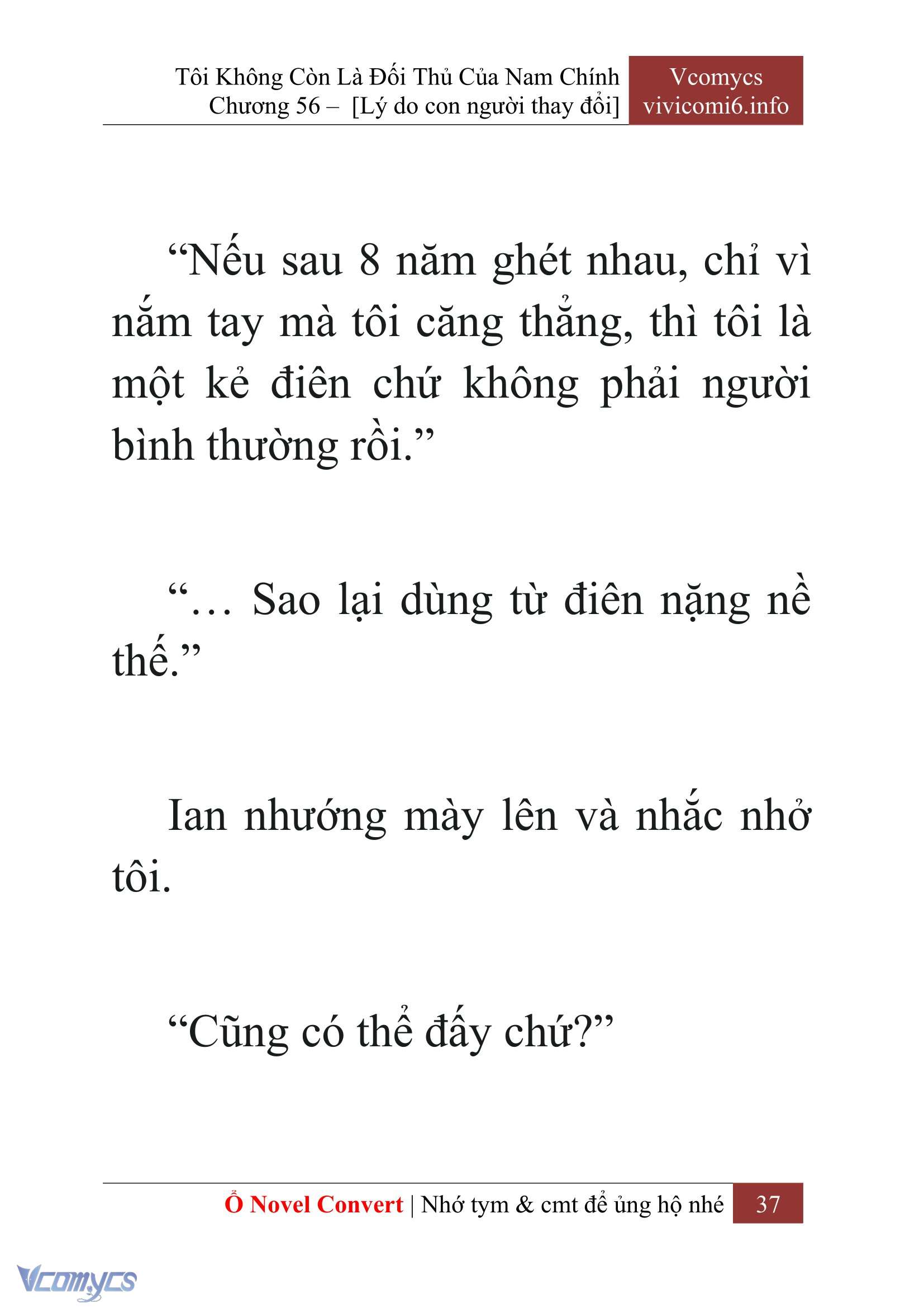 [Novel] Tôi Không Còn Là Đối Thủ Của Nam Chính Chap 56 - Trang 2