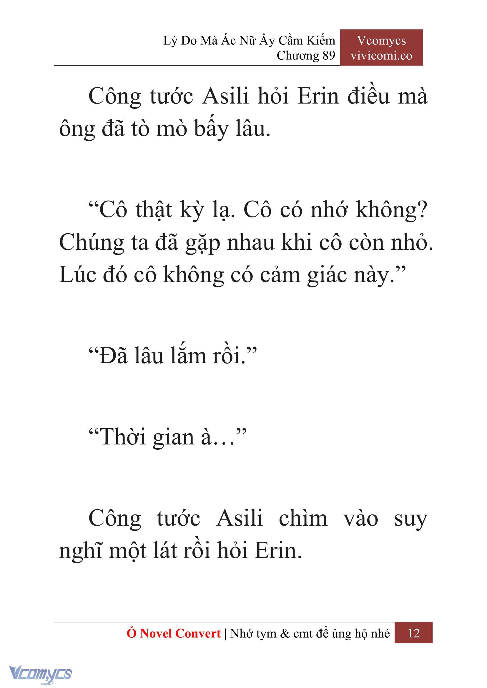[Novel] Lý Do Mà Ác Nữ Ấy Cầm Kiếm Chap 89 - Trang 2