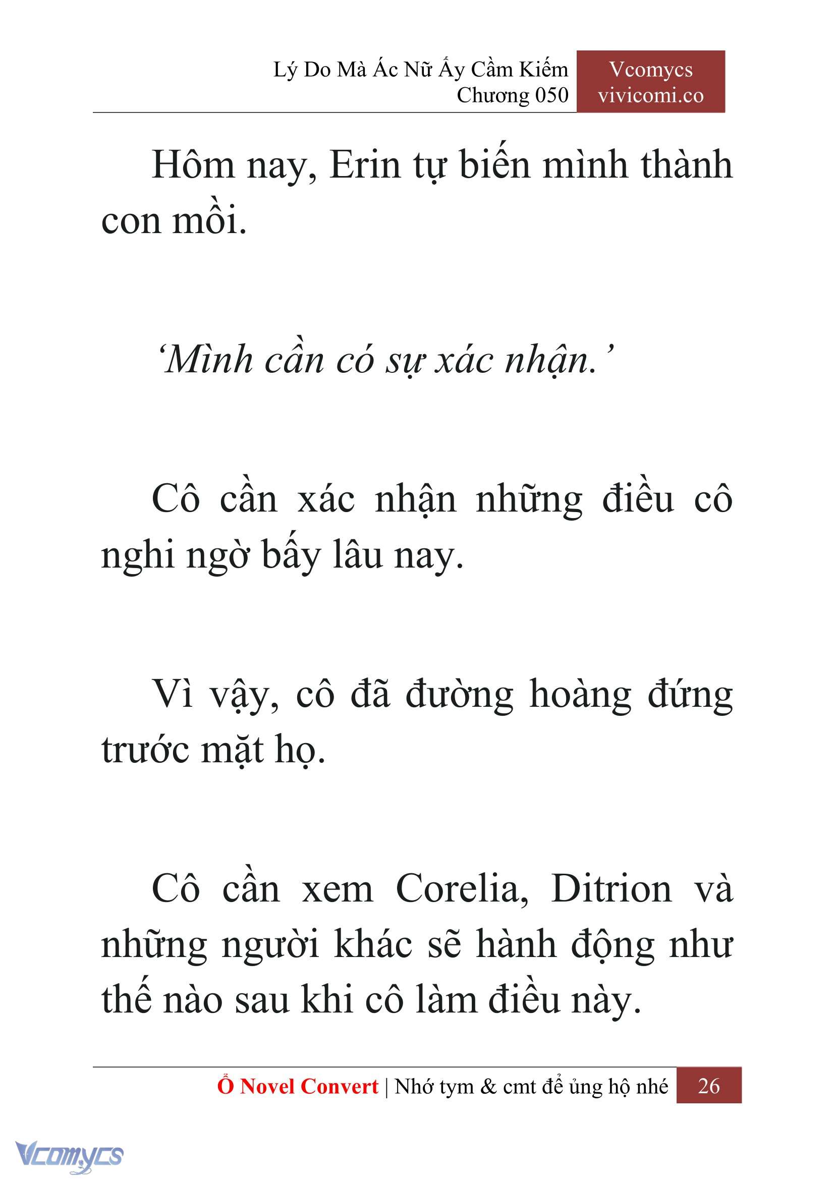 [Novel] Lý Do Mà Ác Nữ Ấy Cầm Kiếm Chap 50 - Trang 2