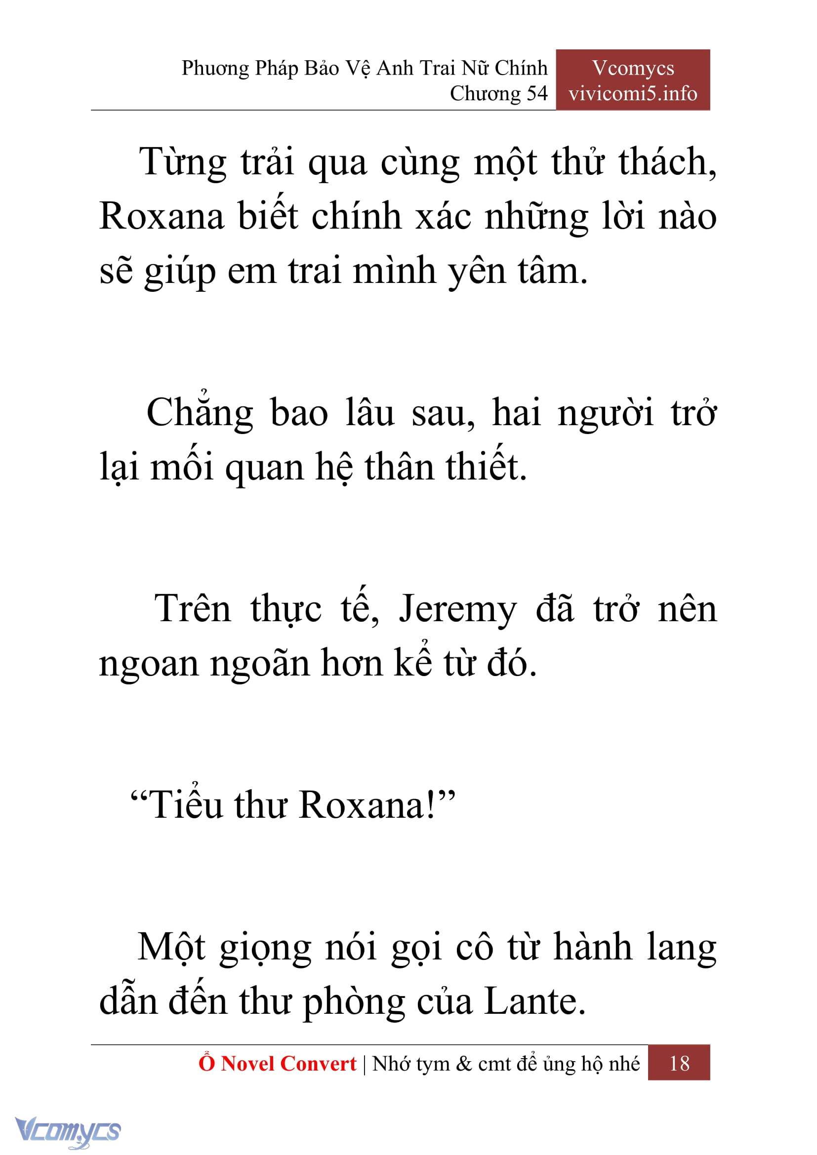 [Novel] Phương Pháp Bảo Vệ Anh Trai Nữ Chính Chap 54 - Trang 2