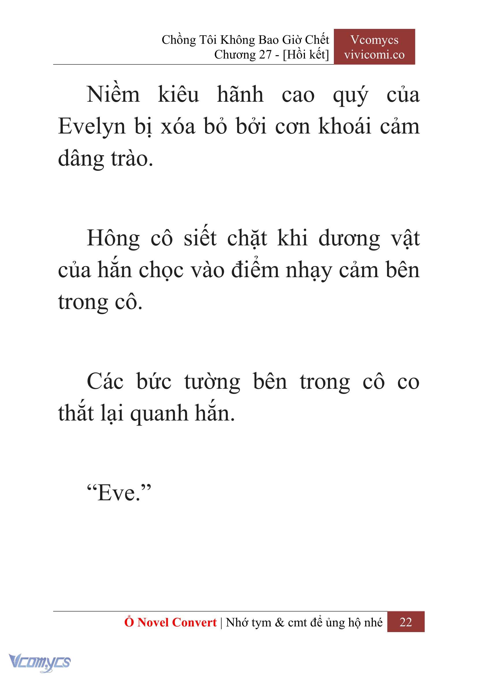 [Novel] Chồng Tôi Không Bao Giờ Chết Chap 27 - Trang 2