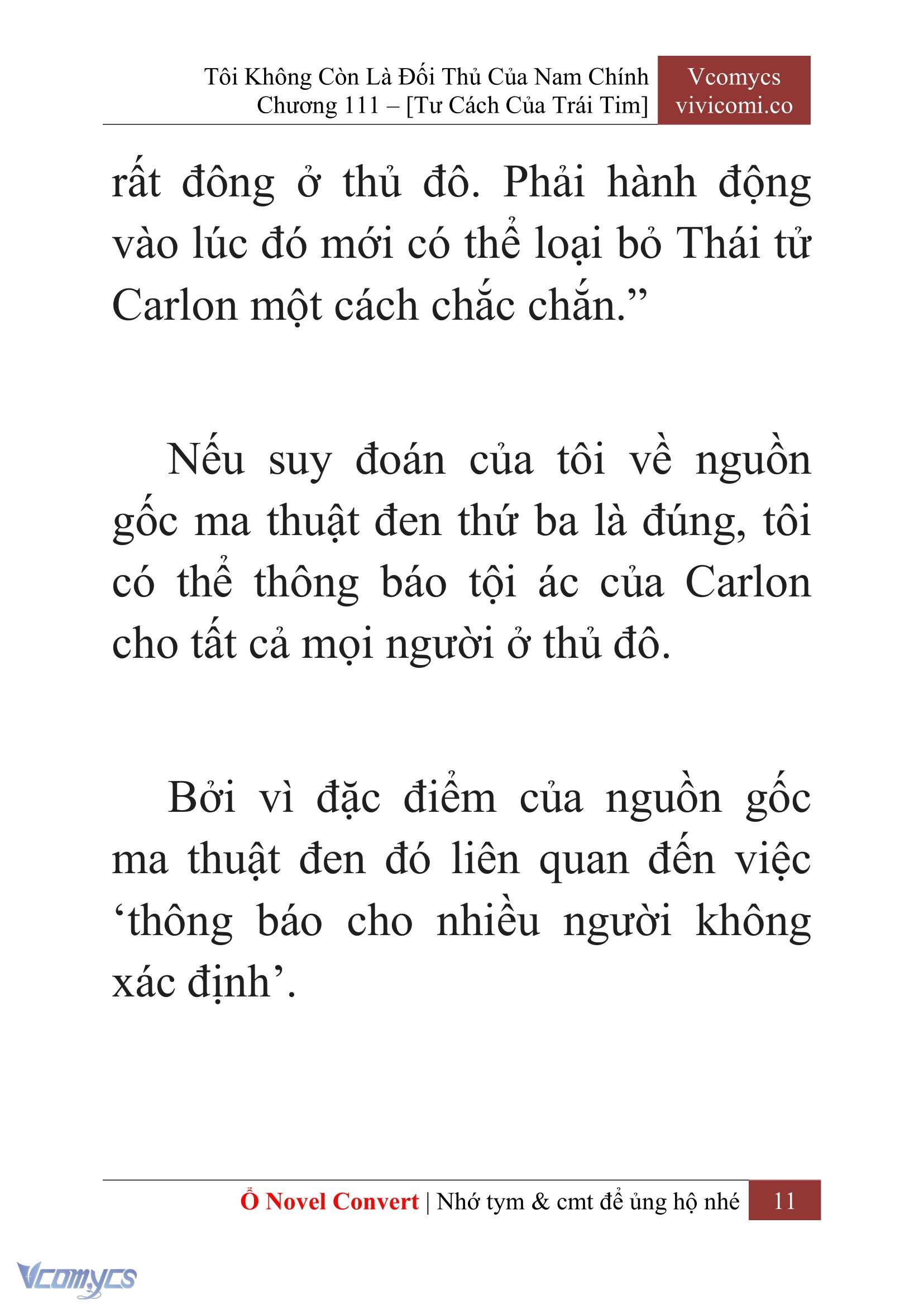 [Novel] Tôi Không Còn Là Đối Thủ Của Nam Chính Chap 111 - Trang 2
