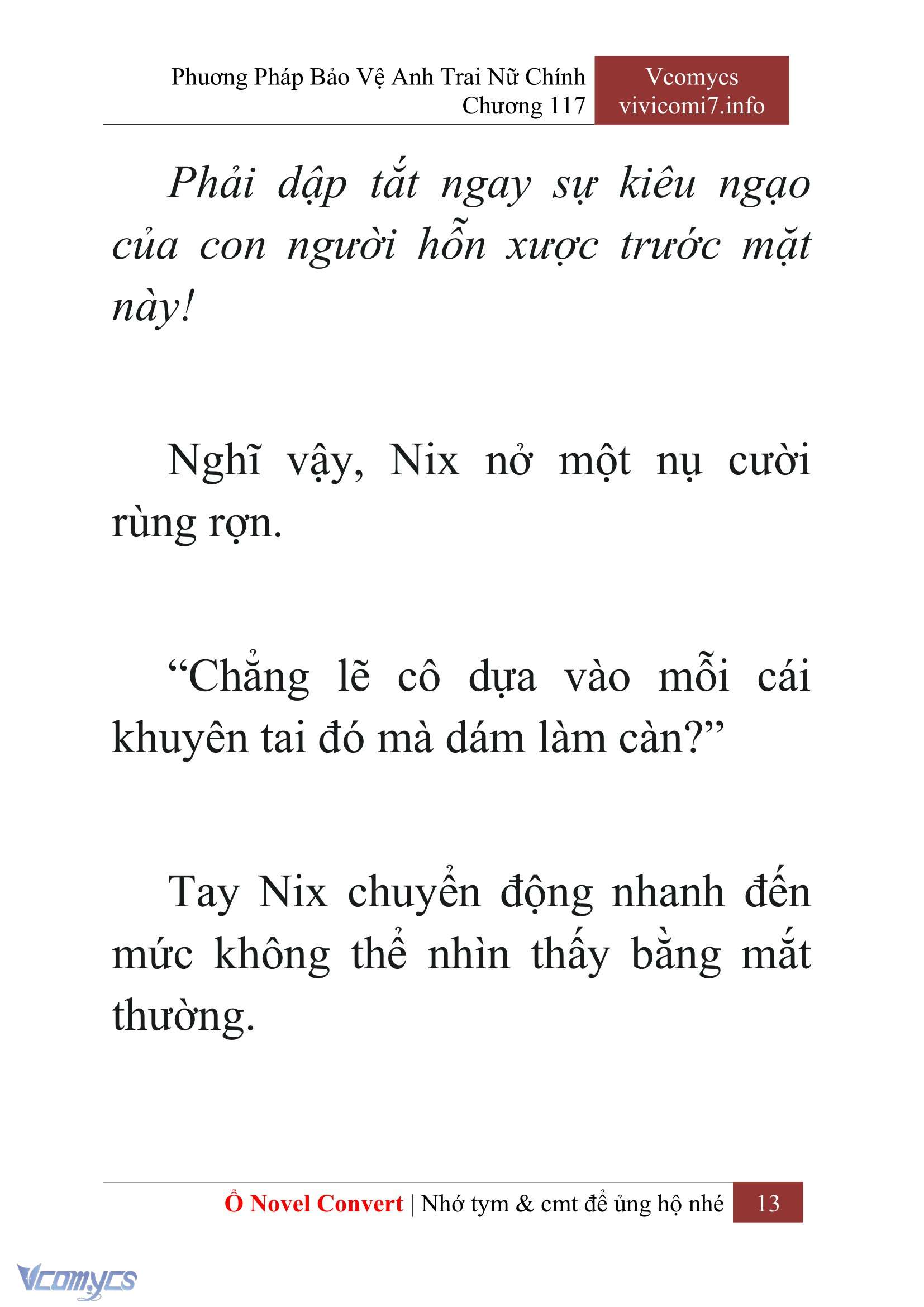 [Novel] Phương Pháp Bảo Vệ Anh Trai Nữ Chính Chap 117 - Trang 2