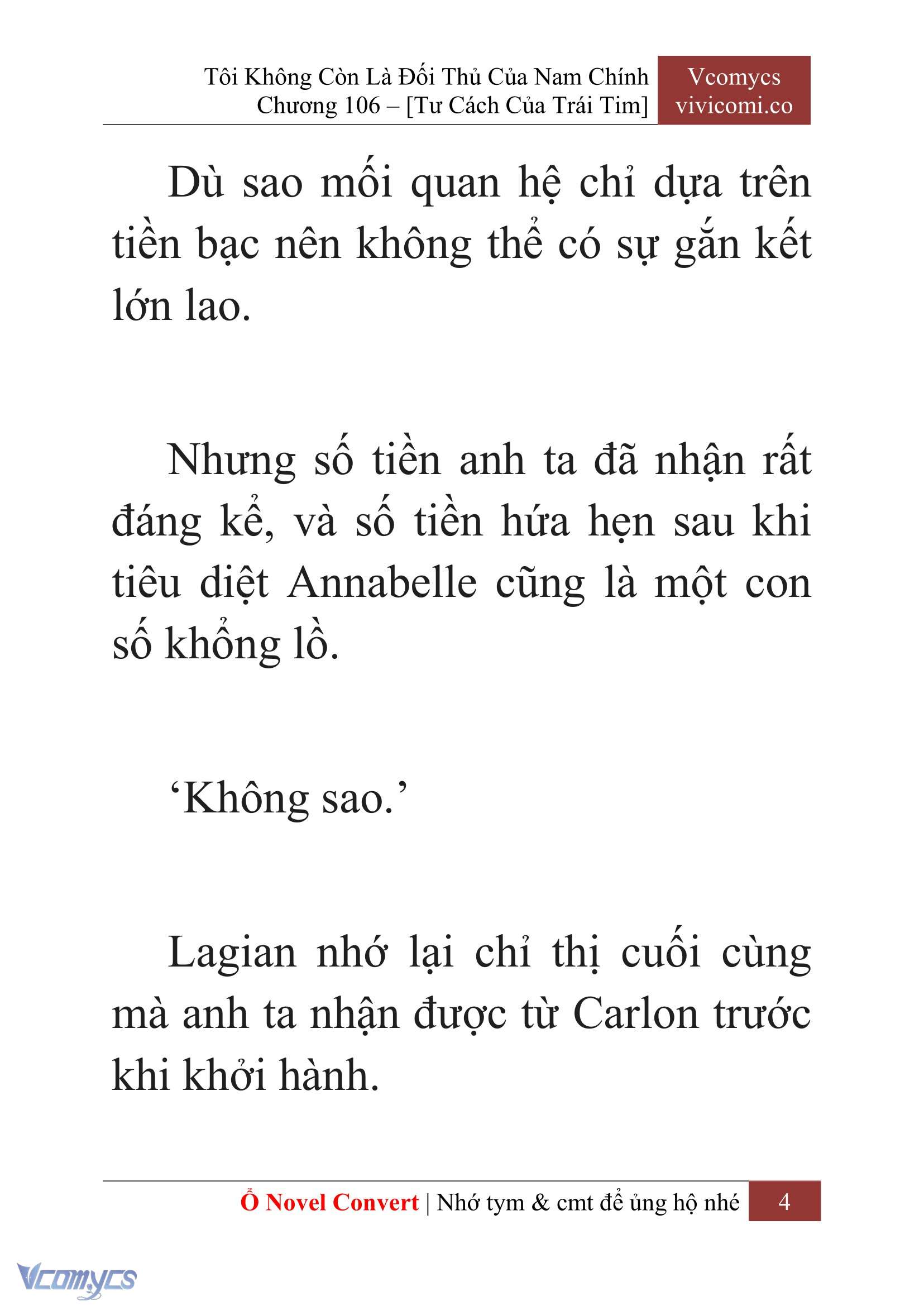 [Novel] Tôi Không Còn Là Đối Thủ Của Nam Chính Chap 106 - Trang 2