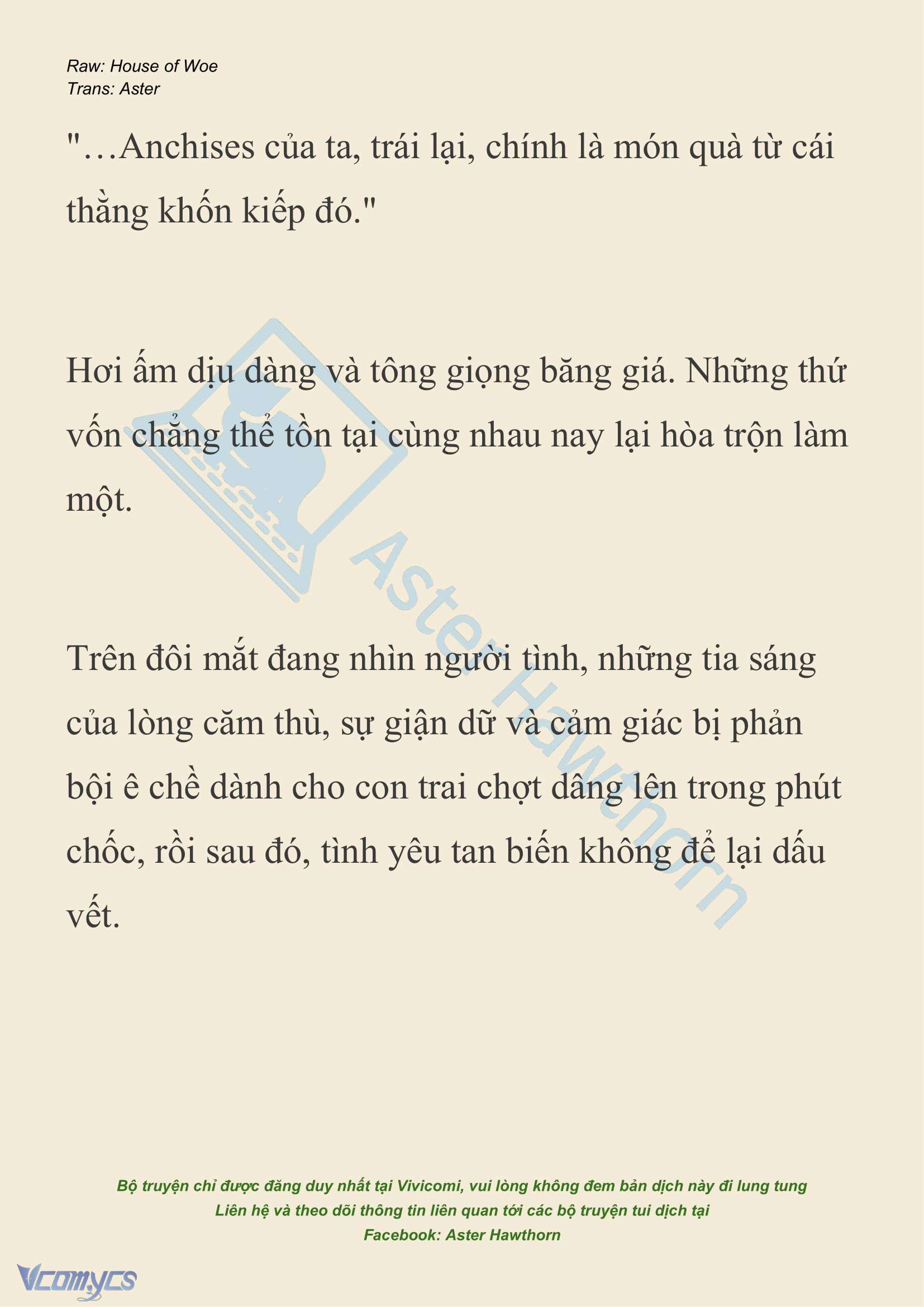 [NOVEL] Dành Cho Các Nữ Thần: Dành cho Psyche Chap 36 - Trang 2