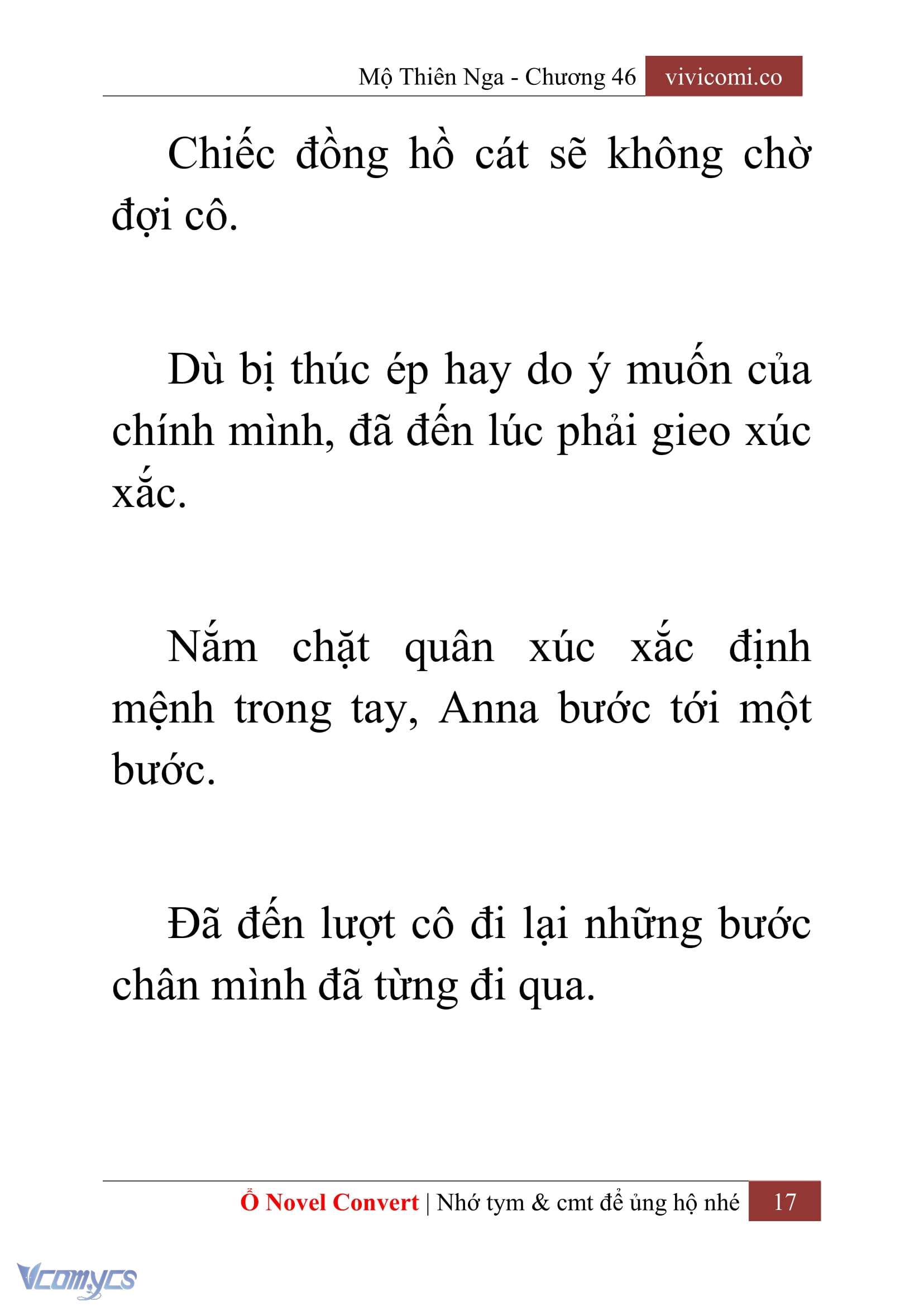 [Novel] Mộ Thiên Nga Chap 46 - Trang 2