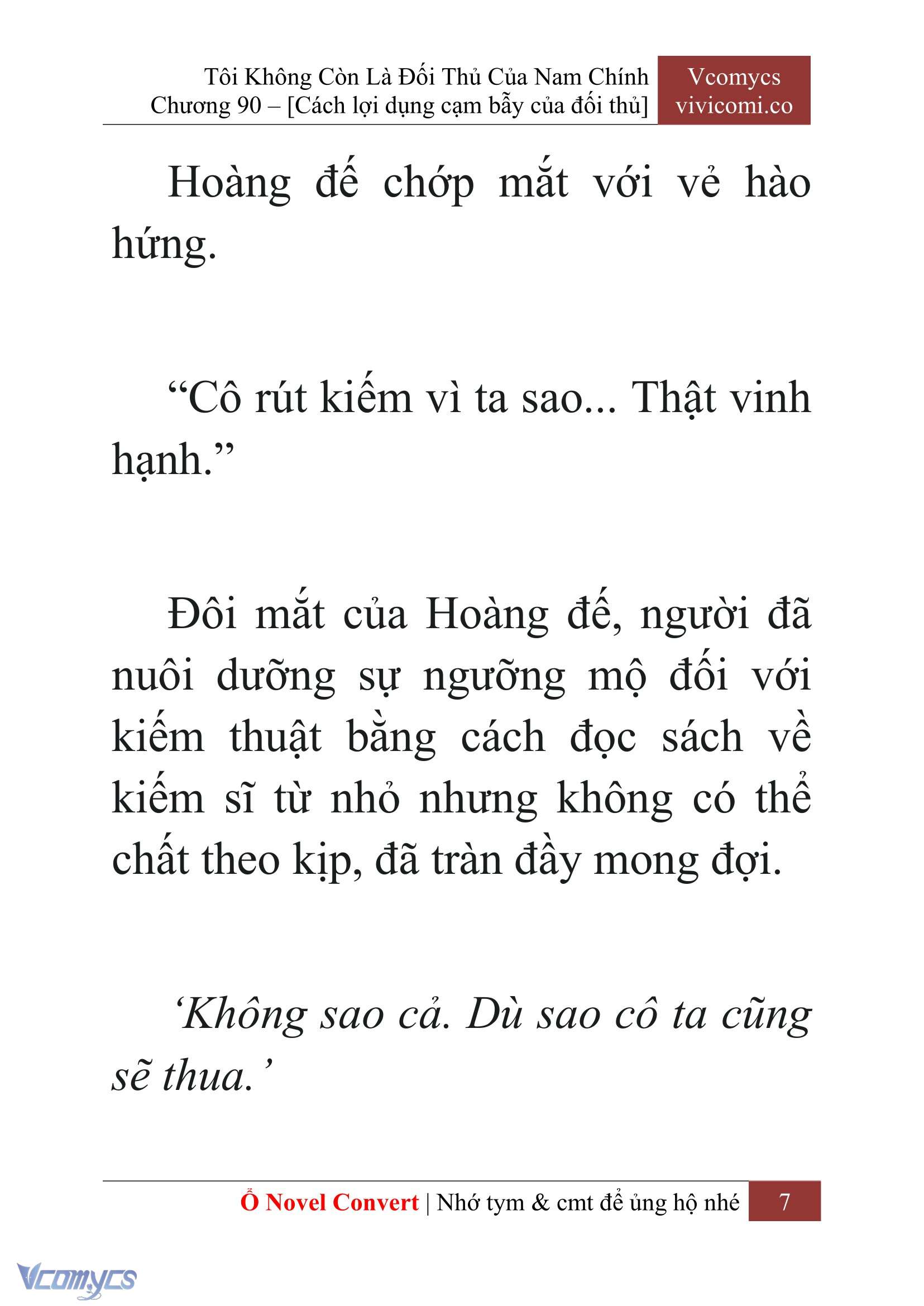 [Novel] Tôi Không Còn Là Đối Thủ Của Nam Chính Chap 90 - Trang 2