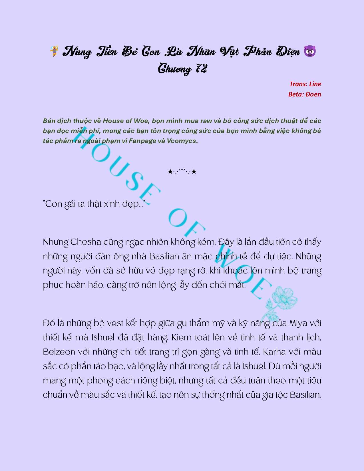 [NOVEL] NÀNG TIÊN BÉ CON LÀ NHÂN VẬT PHẢN DIỆN Chap 72 - Trang 2