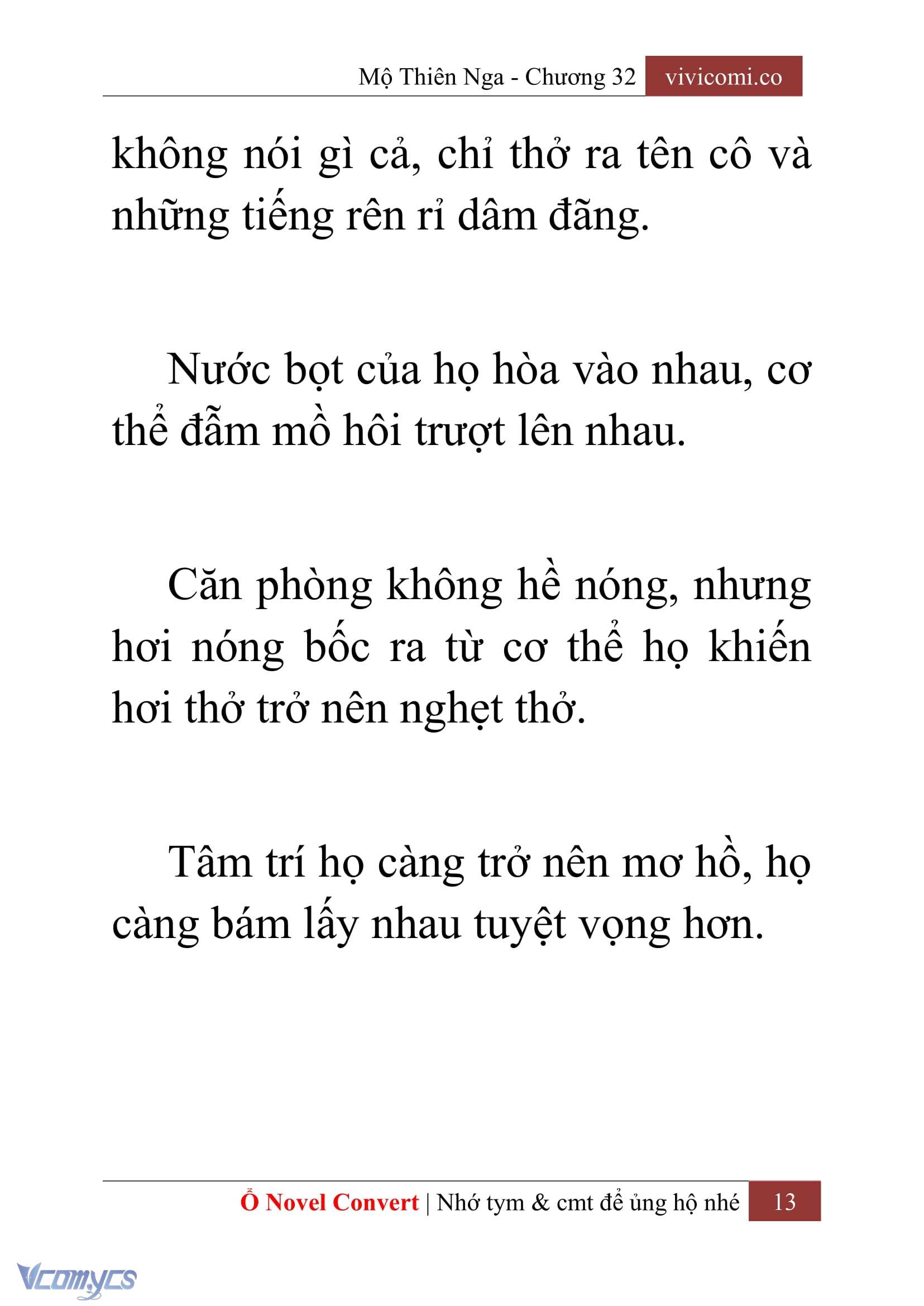 [Novel] Mộ Thiên Nga Chap 32 - Trang 2