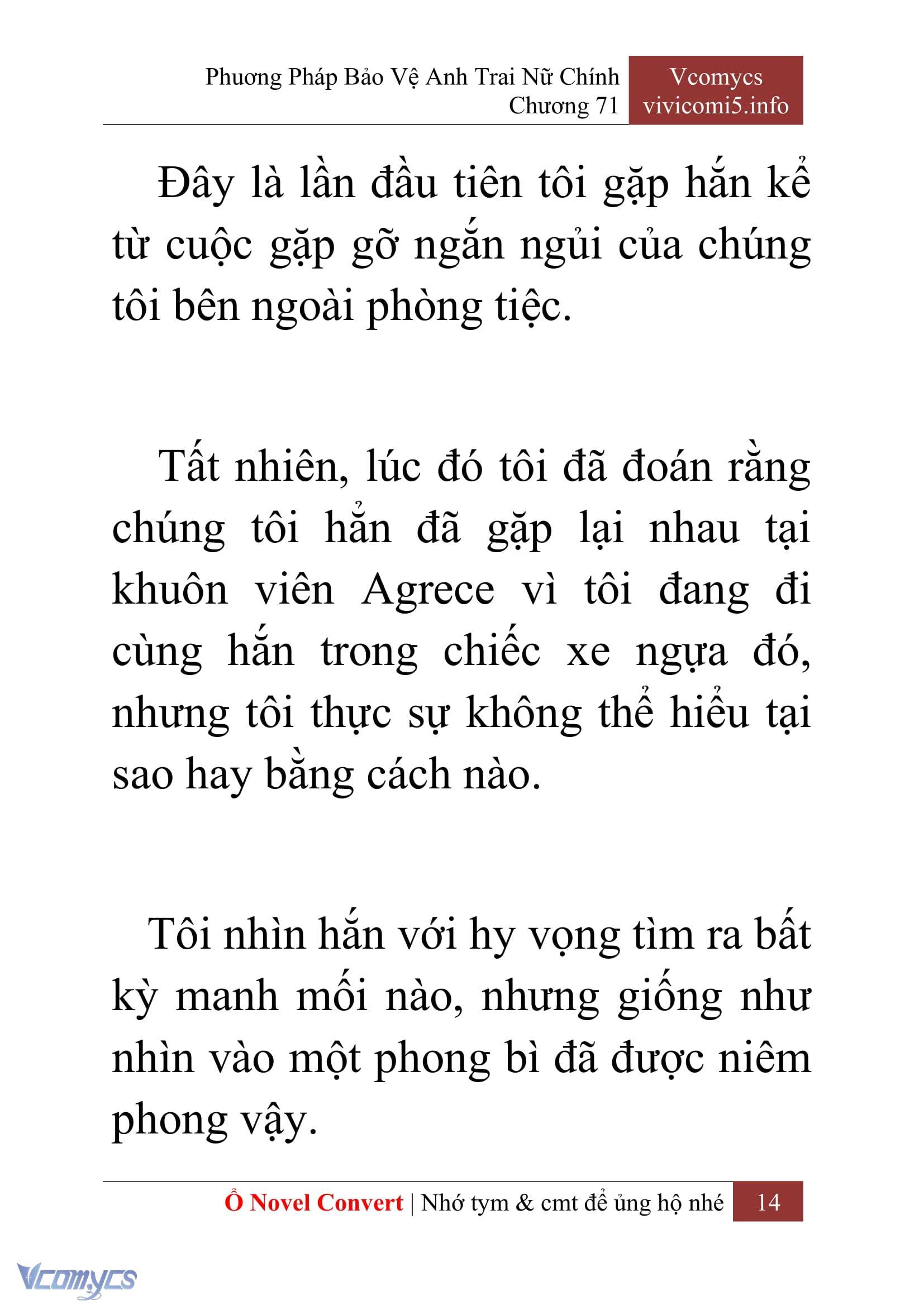 [Novel] Phương Pháp Bảo Vệ Anh Trai Nữ Chính Chap 71 - Trang 2