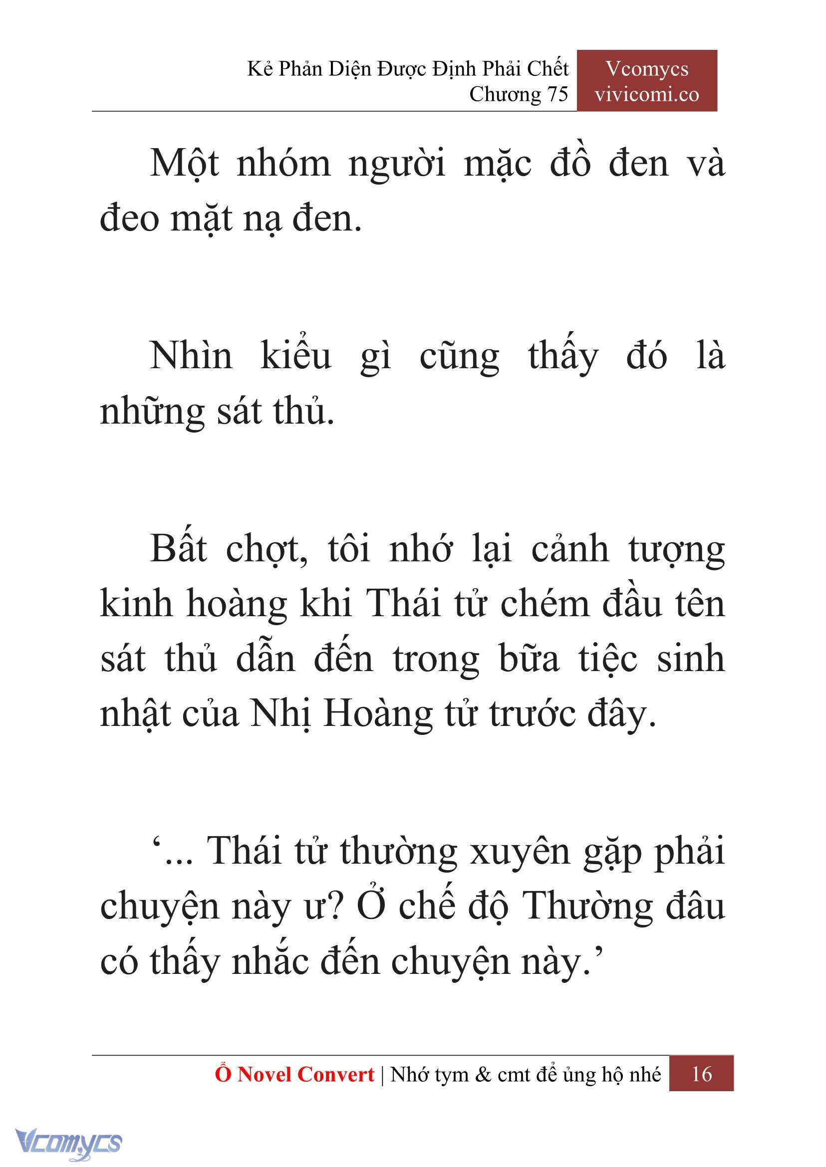 [Novel] Kẻ Phản Diện Được Định Phải Chết Chap 75 - Trang 2