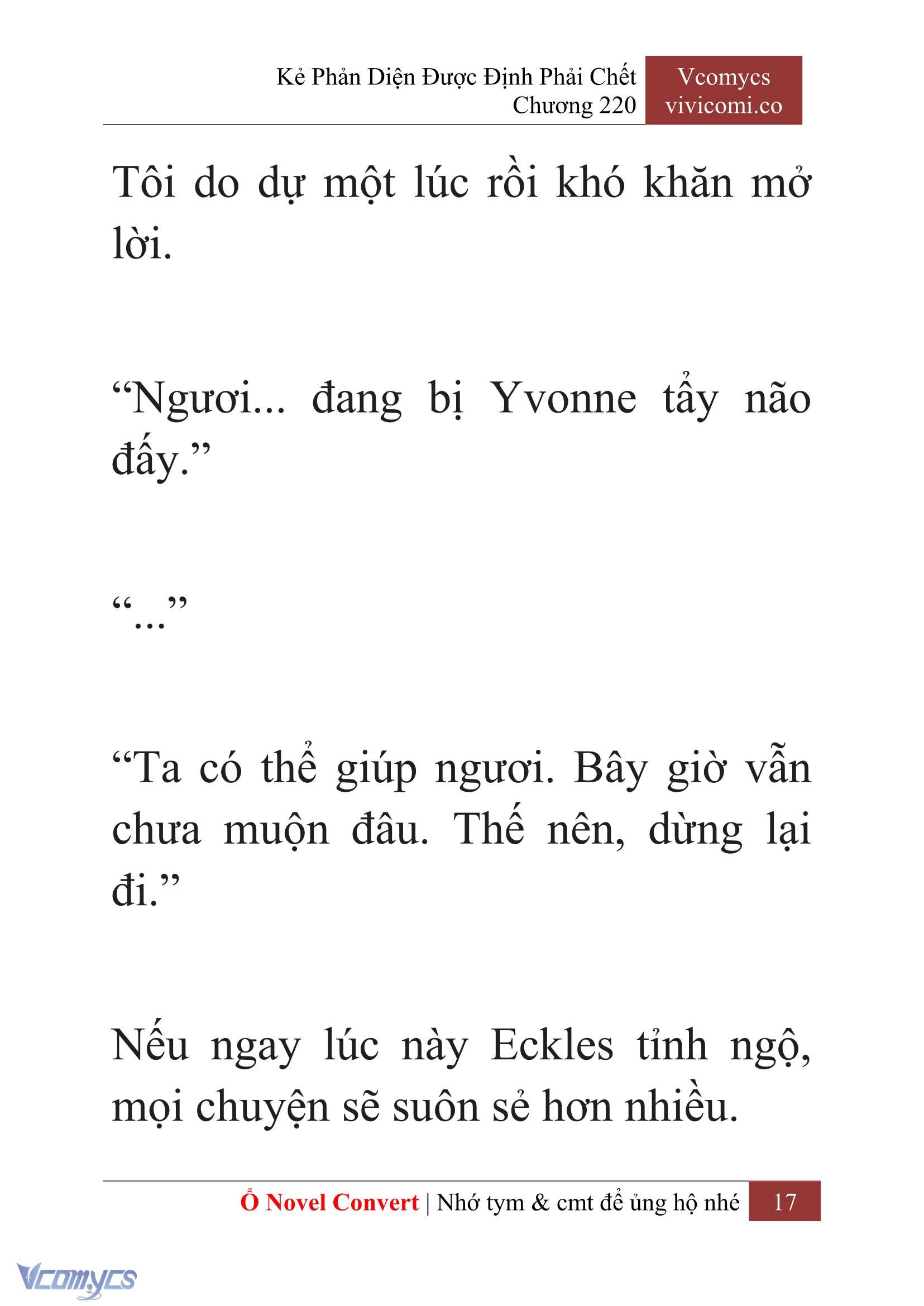 [Novel] Kẻ Phản Diện Được Định Phải Chết Chap 220 - Trang 2