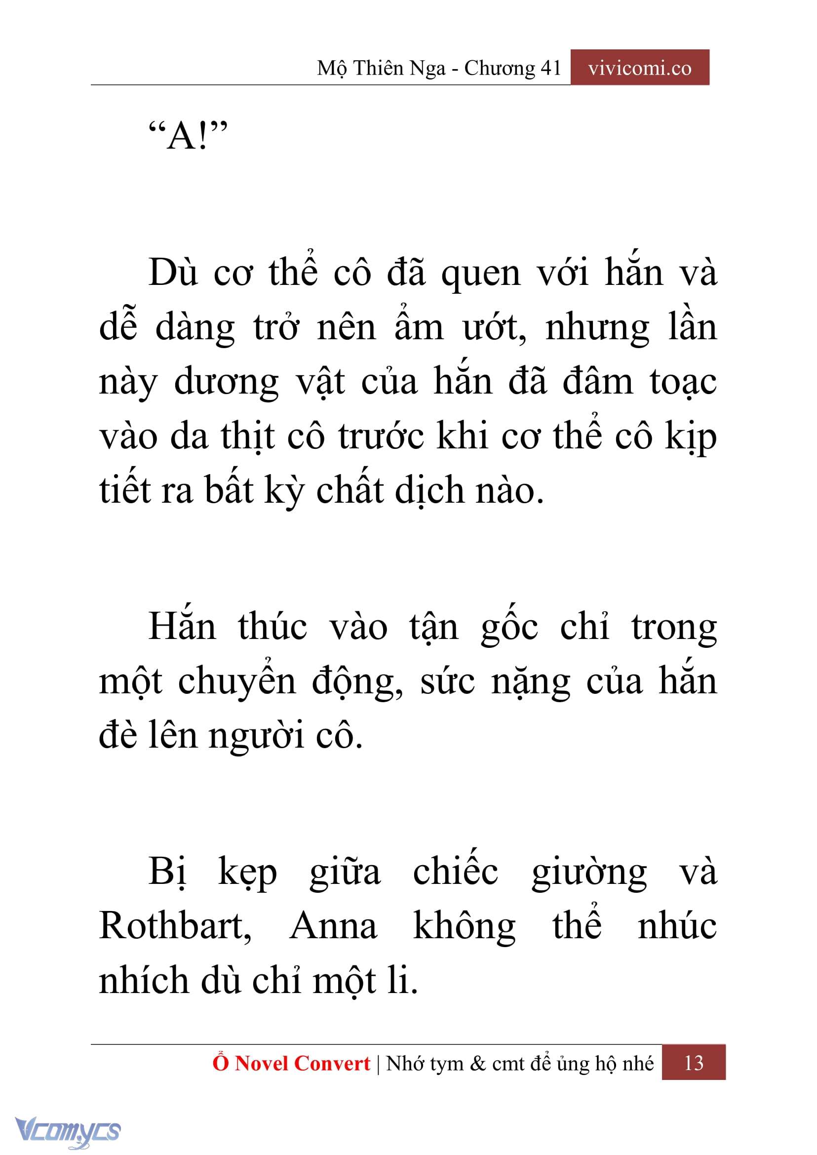 [Novel] Mộ Thiên Nga Chap 41 - Trang 2