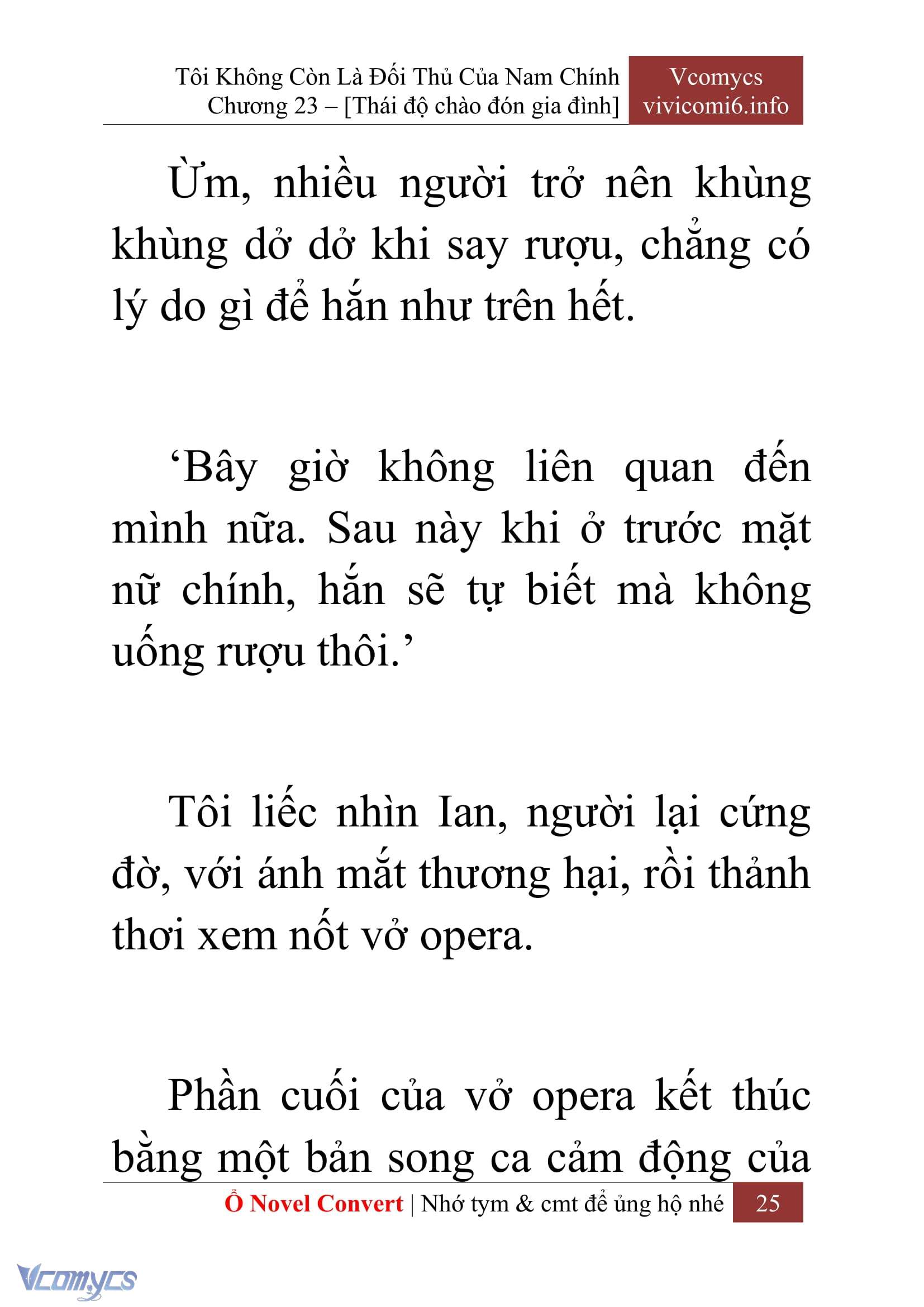 [Novel] Tôi Không Còn Là Đối Thủ Của Nam Chính Chap 23 - Trang 2