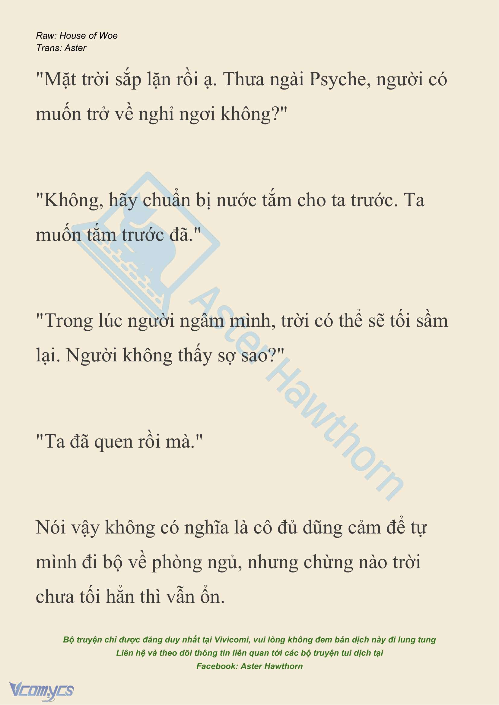 [NOVEL] Dành Cho Các Nữ Thần: Dành cho Psyche Chap 22 - Trang 2