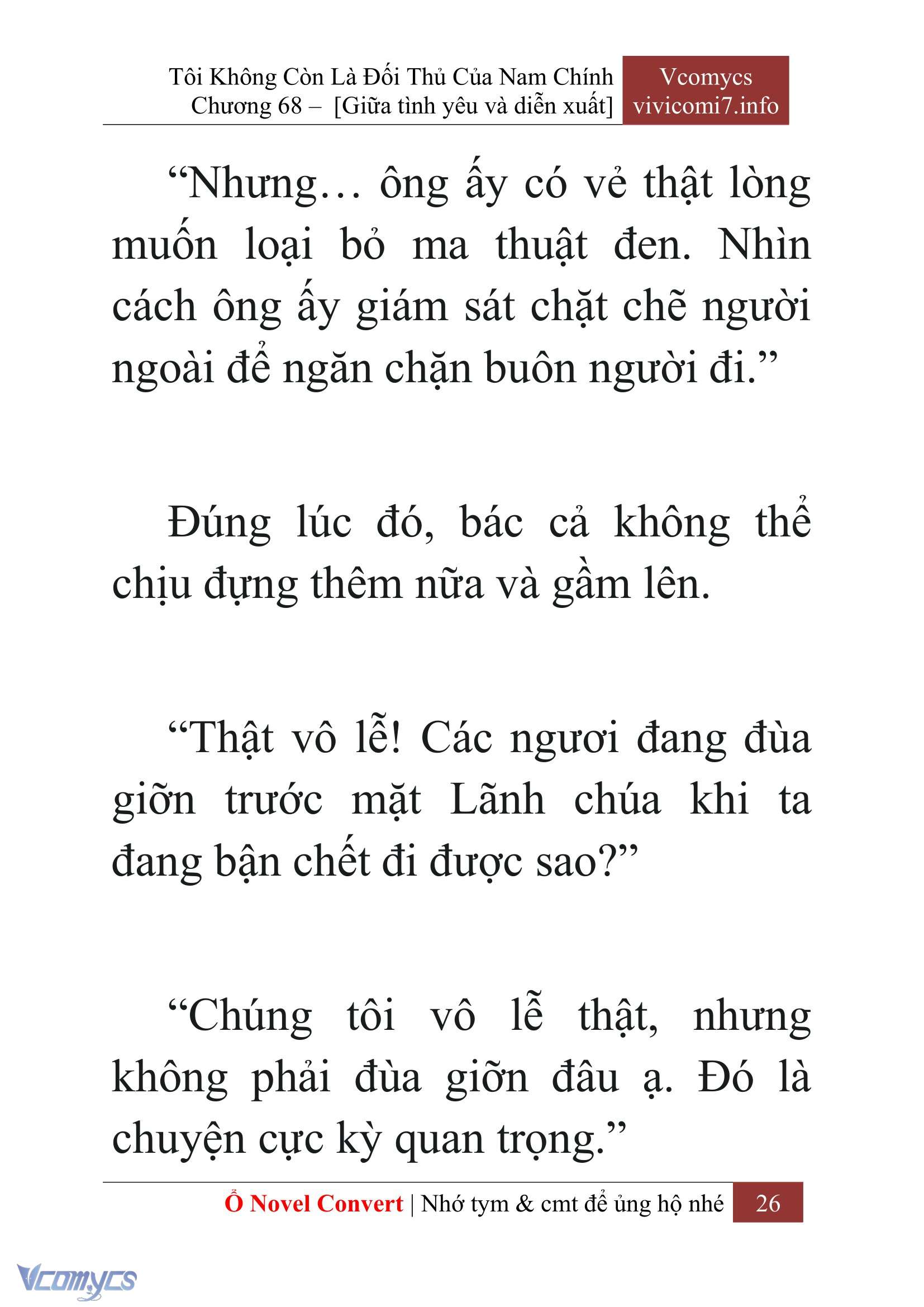 [Novel] Tôi Không Còn Là Đối Thủ Của Nam Chính Chap 68 - Trang 2
