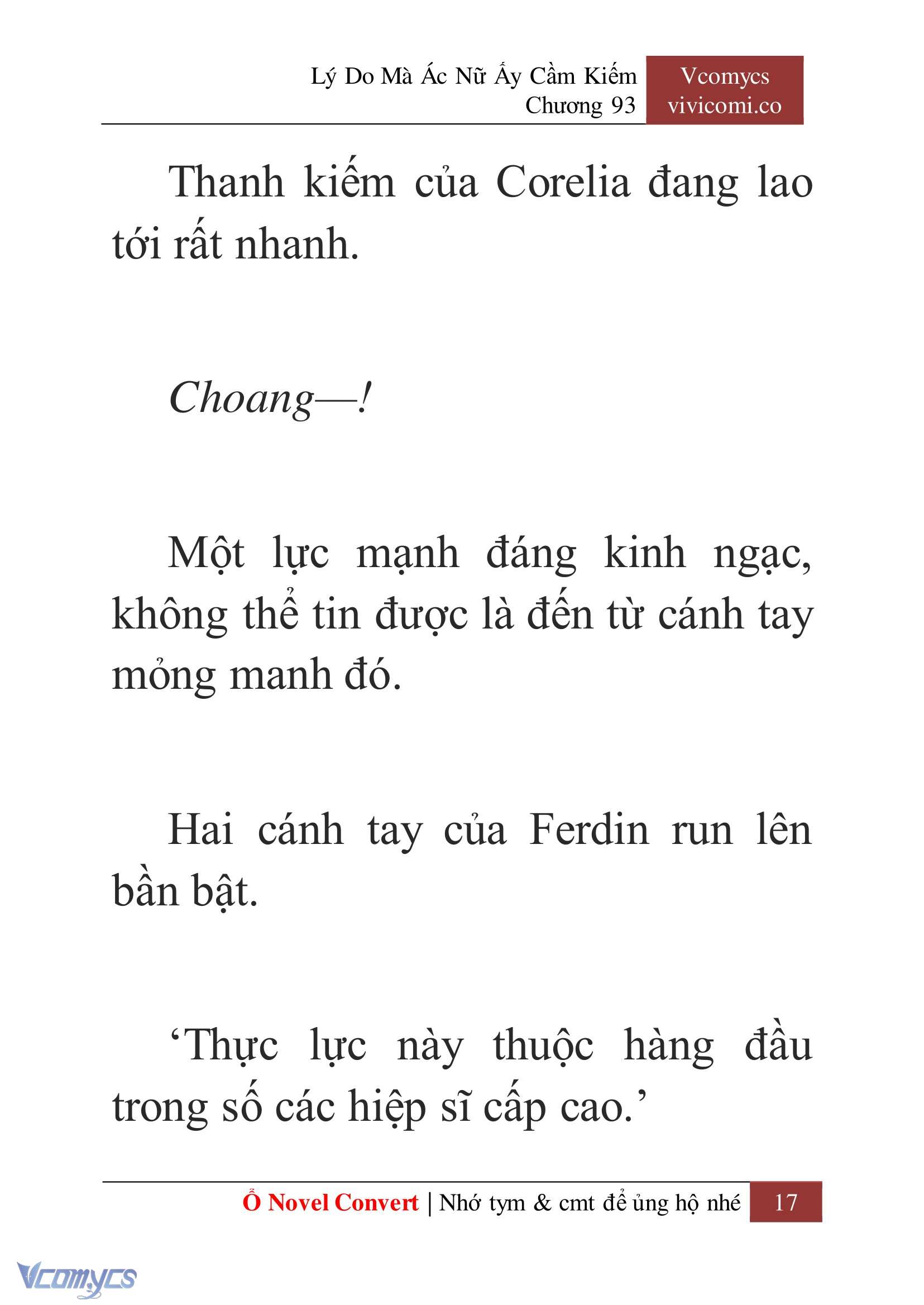 [Novel] Lý Do Mà Ác Nữ Ấy Cầm Kiếm Chap 93 - Trang 2