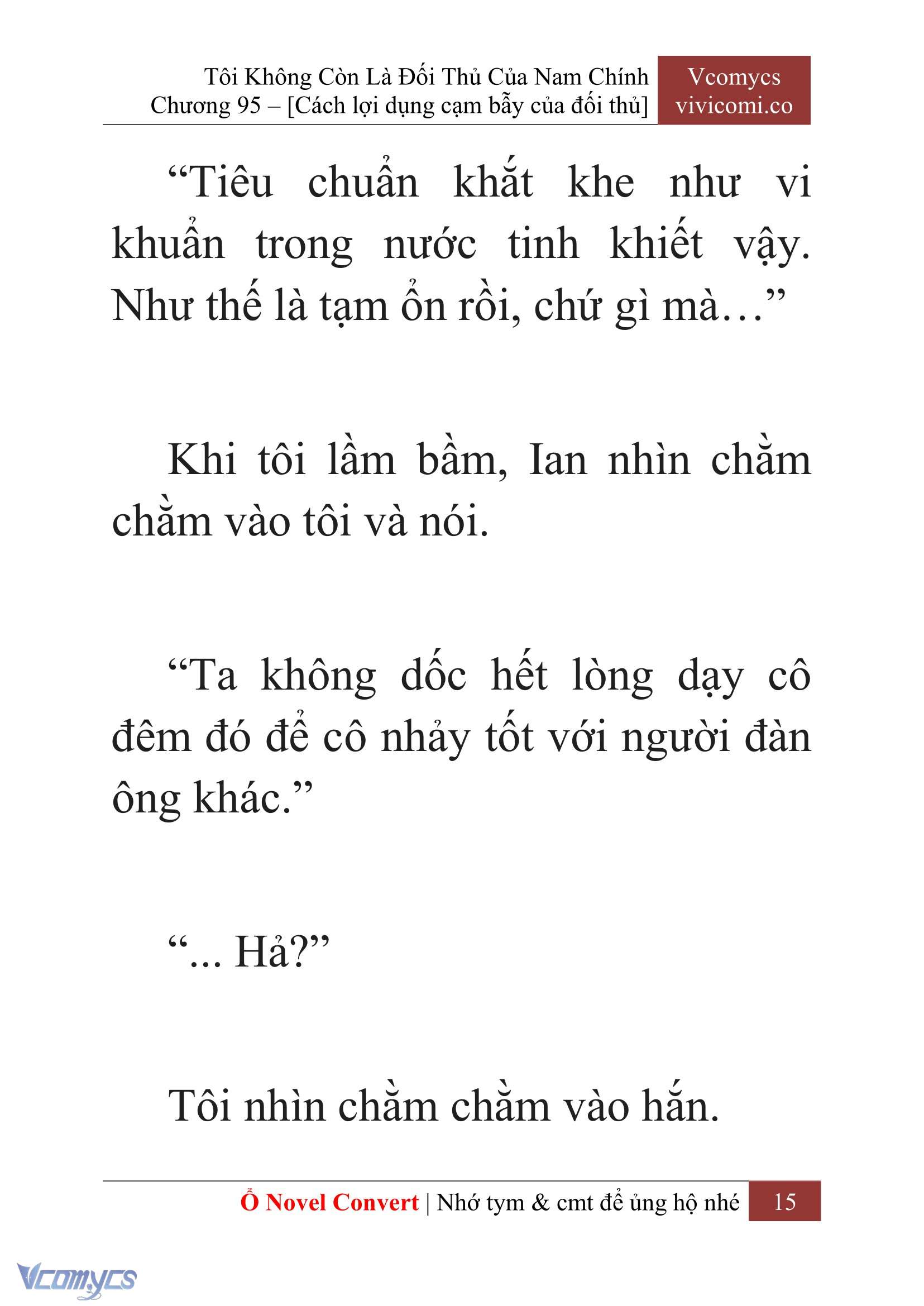 [Novel] Tôi Không Còn Là Đối Thủ Của Nam Chính Chap 95 - Trang 2