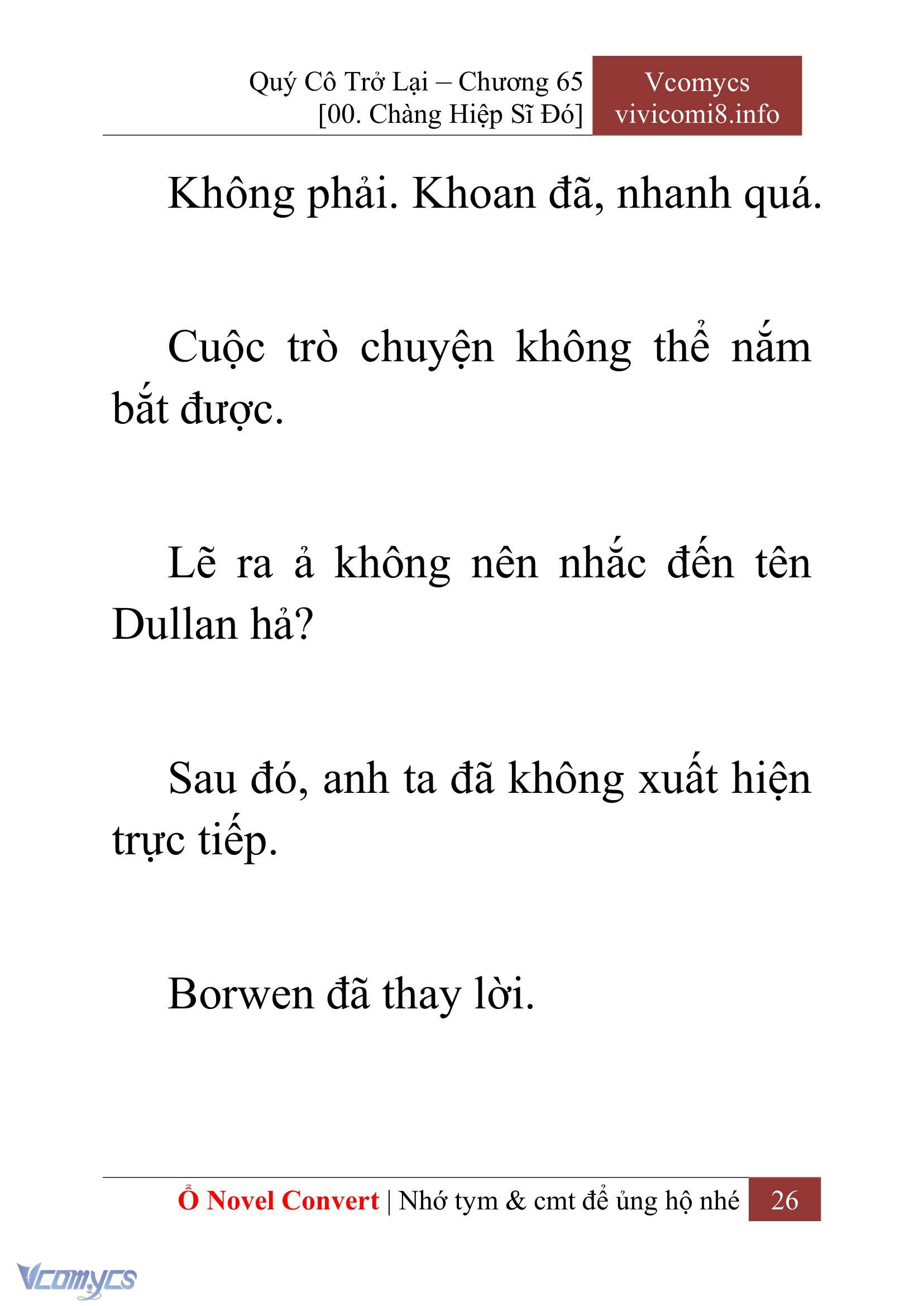 [Novel] Quý Cô Trở Lại Chap 65 - Trang 2