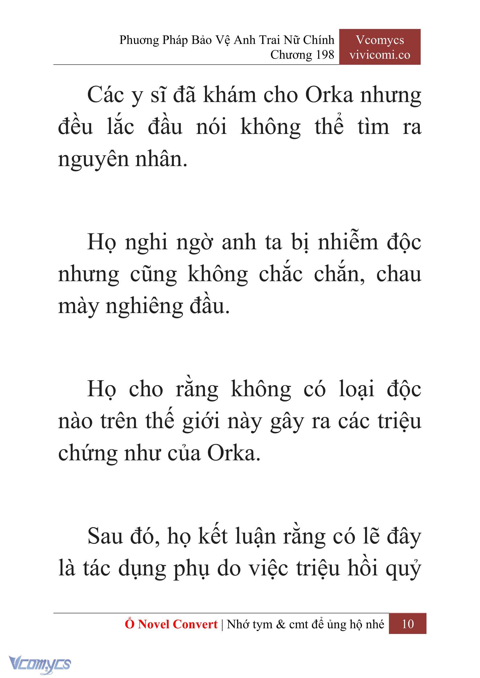[Novel] Phương Pháp Bảo Vệ Anh Trai Nữ Chính Chap 198 - Trang 2