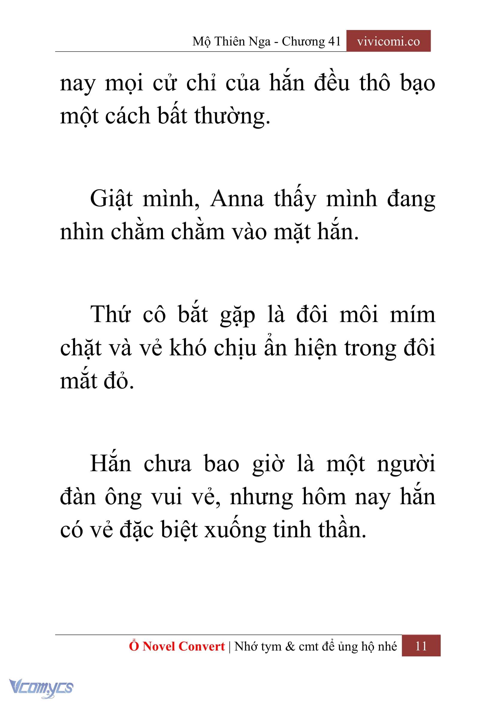 [Novel] Mộ Thiên Nga Chap 41 - Trang 2