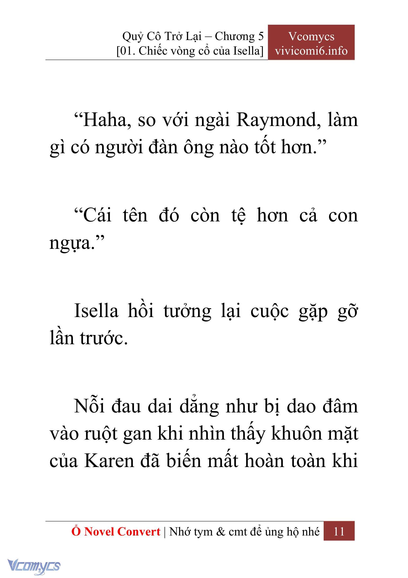 [Novel] Quý Cô Trở Lại Chap 5 - Trang 2