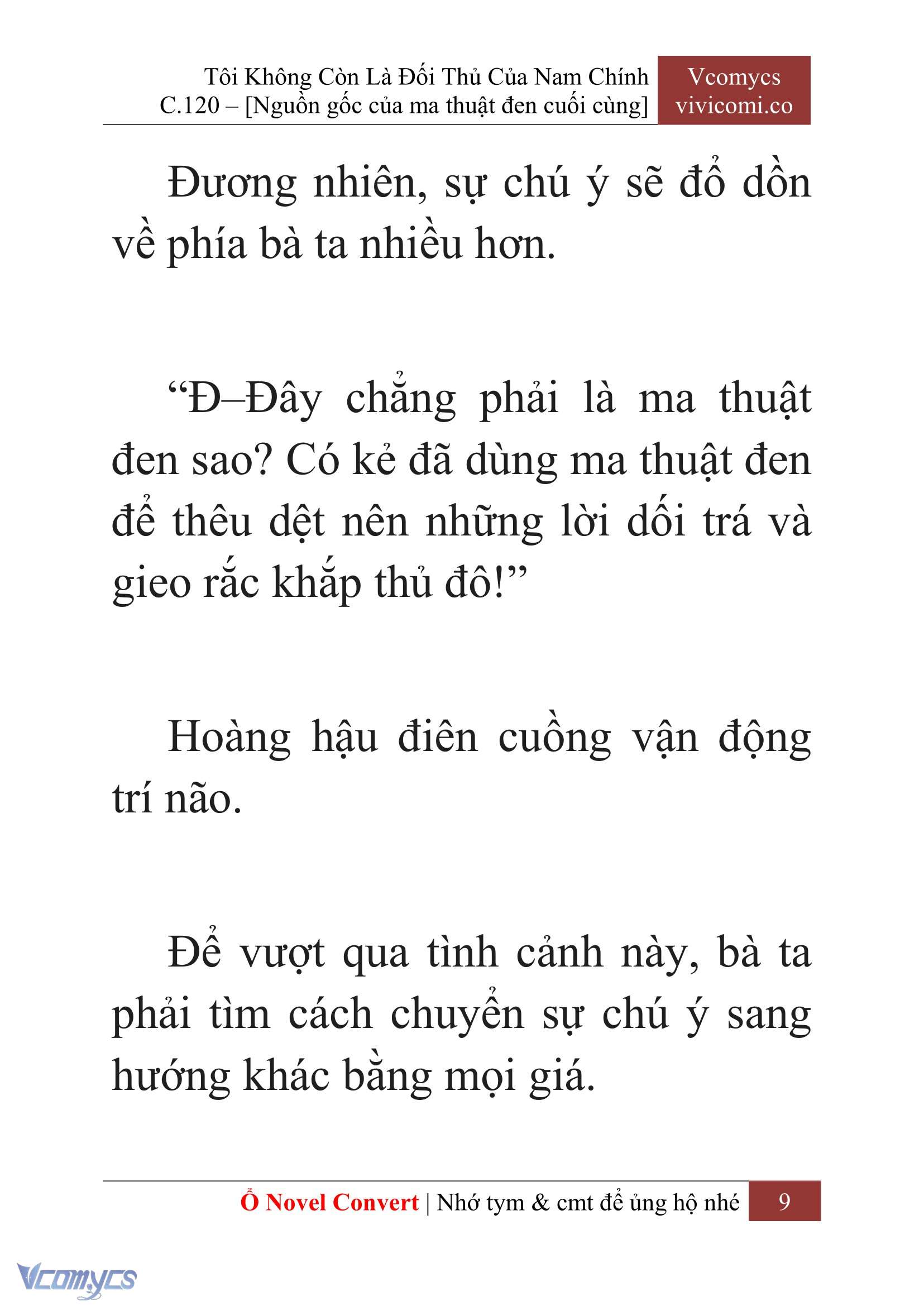 [Novel] Tôi Không Còn Là Đối Thủ Của Nam Chính Chap 120 - Trang 2