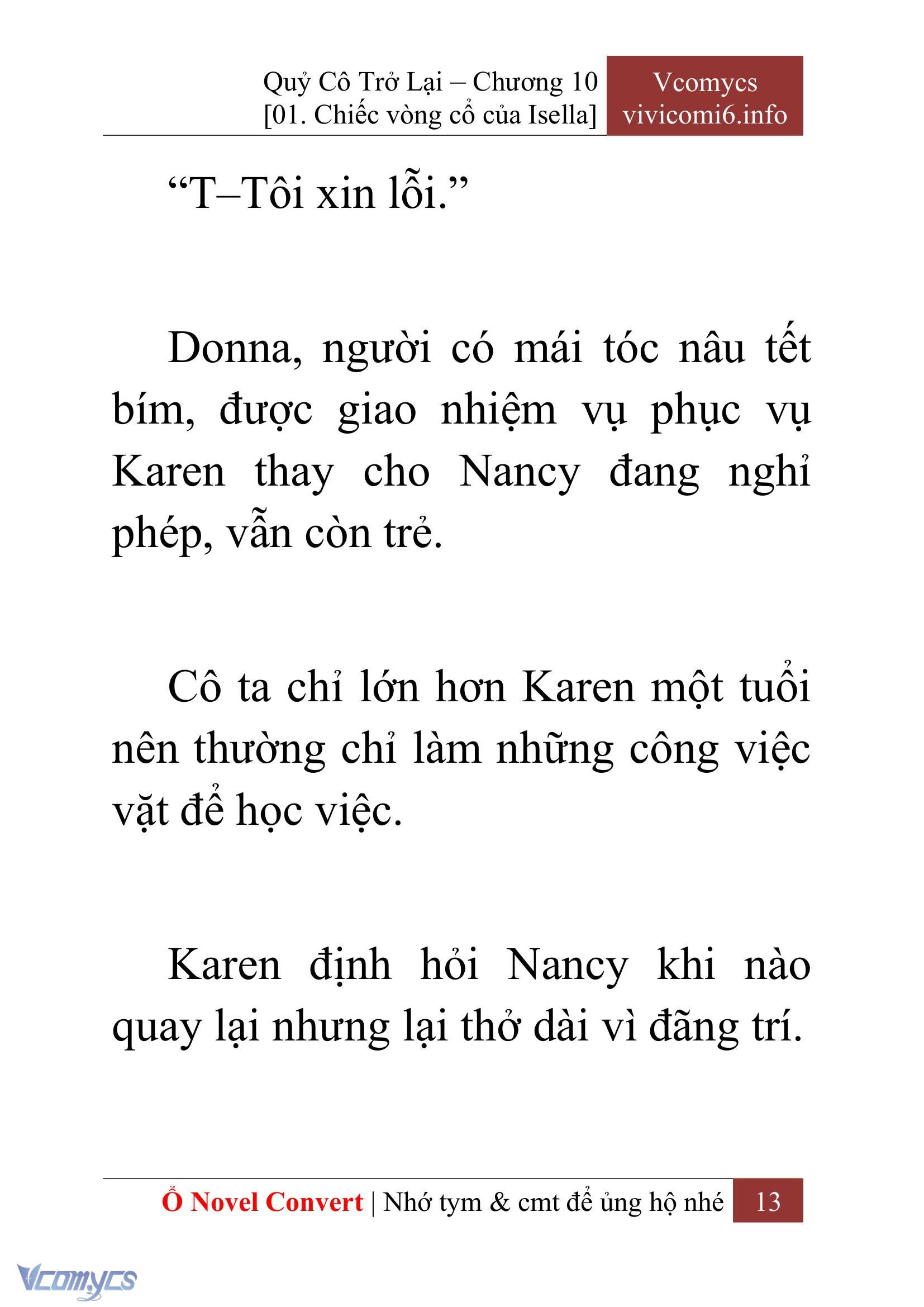 [Novel] Quý Cô Trở Lại Chap 10 - Trang 2