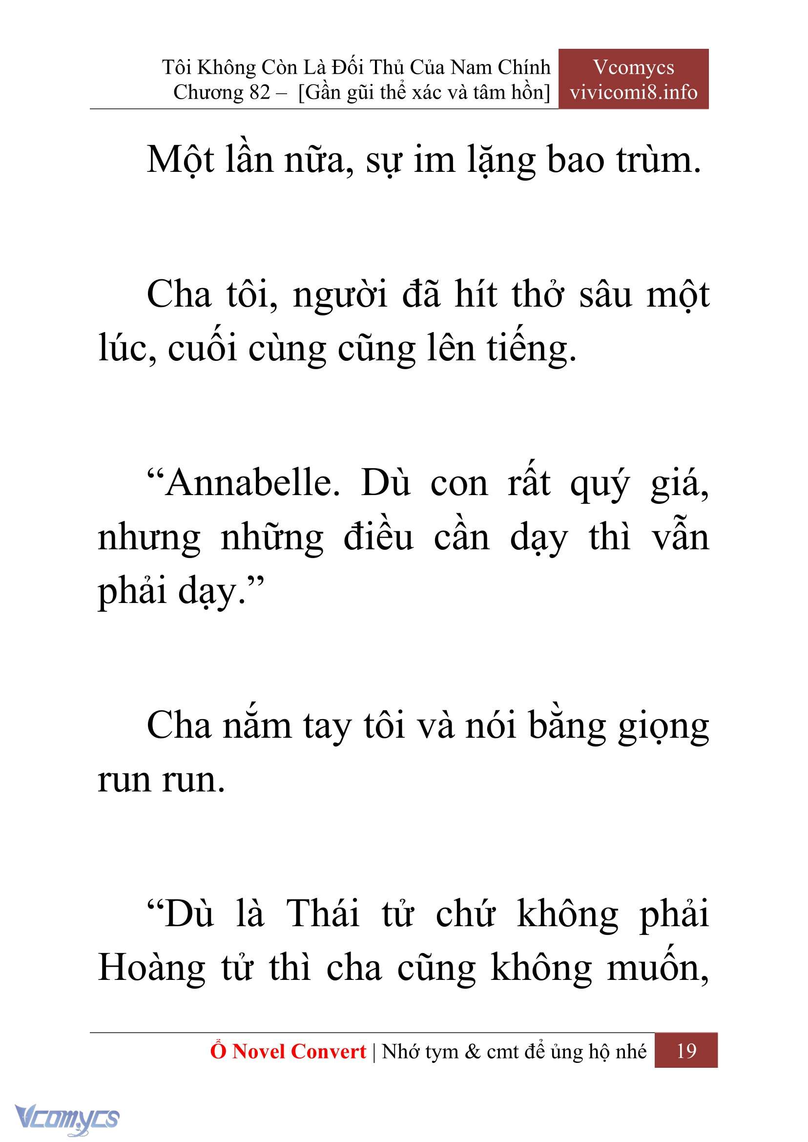 [Novel] Tôi Không Còn Là Đối Thủ Của Nam Chính Chap 82 - Trang 2