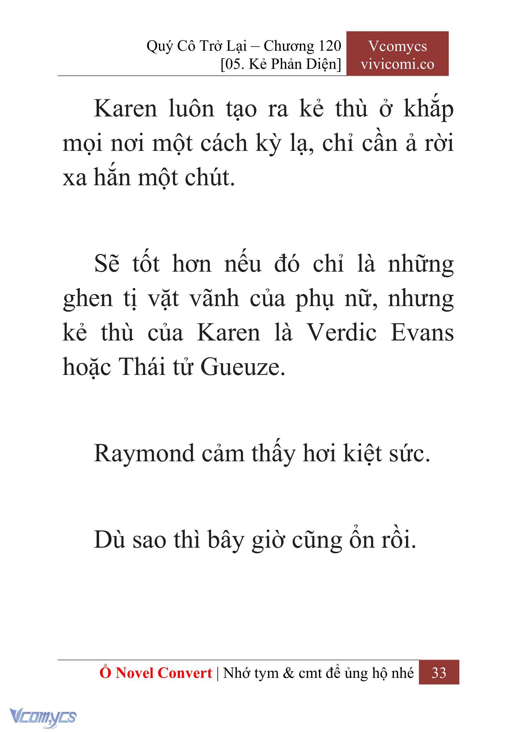 [Novel] Quý Cô Trở Lại Chap 120 - Trang 2