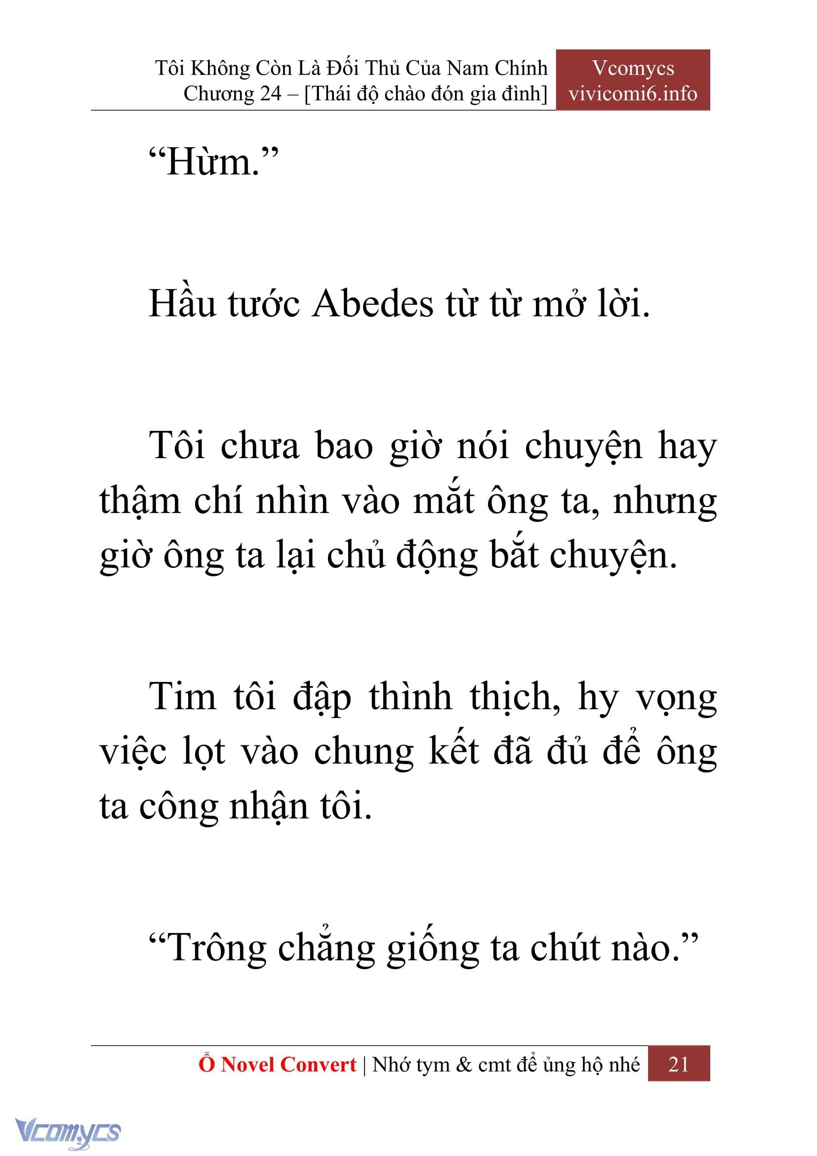 [Novel] Tôi Không Còn Là Đối Thủ Của Nam Chính Chap 24 - Trang 2
