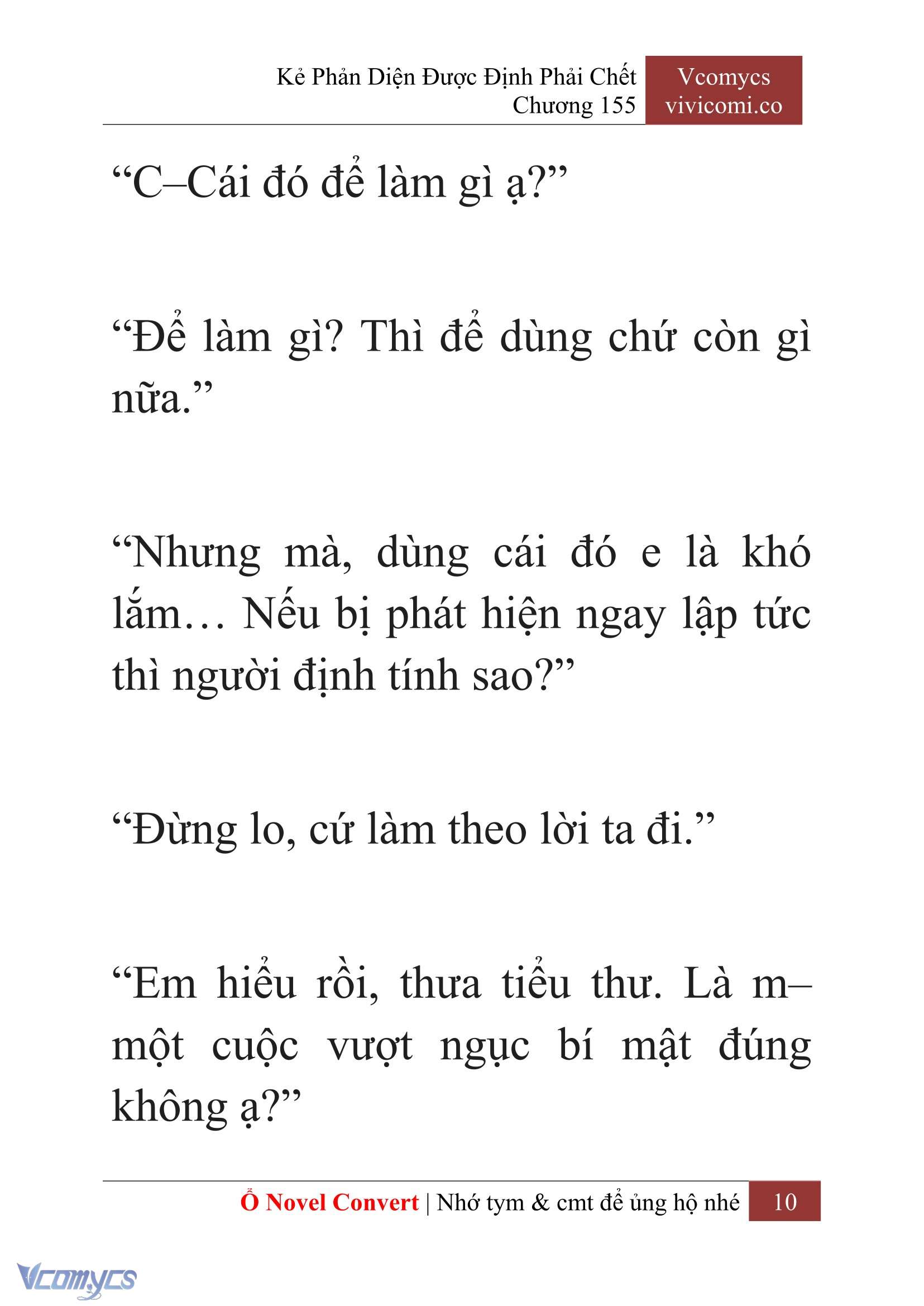 [Novel] Kẻ Phản Diện Được Định Phải Chết Chap 155 - Next Chap 156