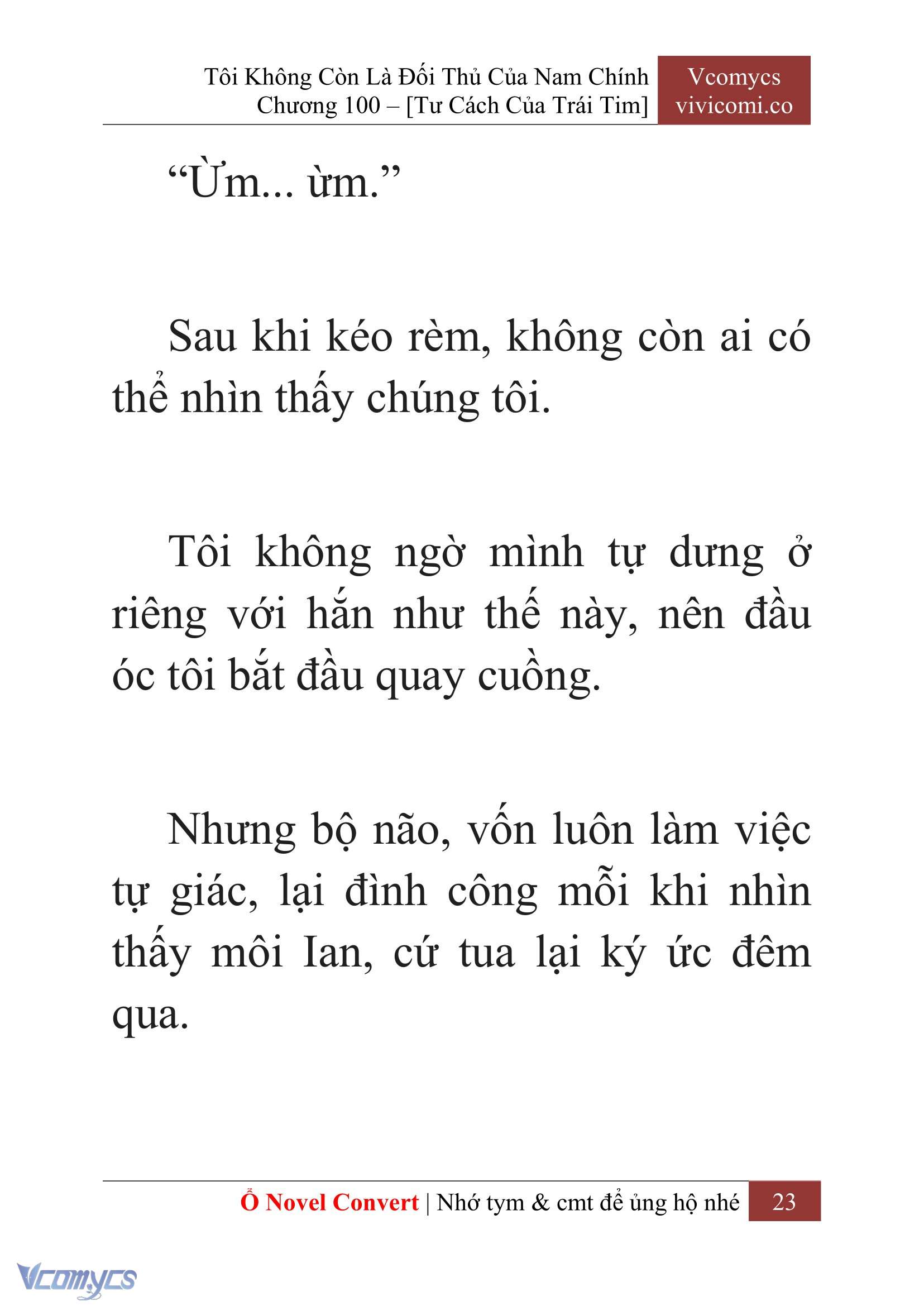 [Novel] Tôi Không Còn Là Đối Thủ Của Nam Chính Chap 100 - Trang 2