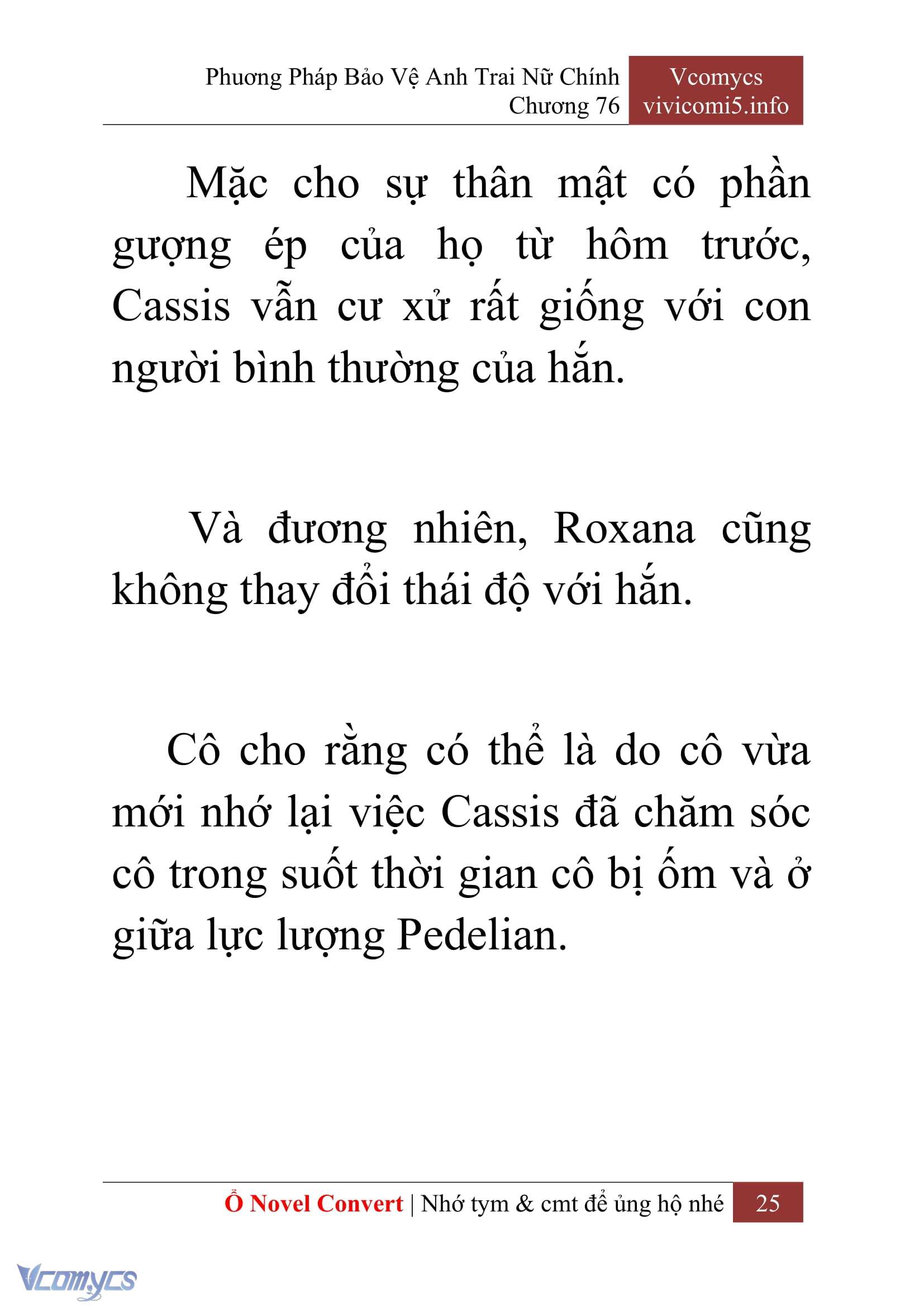 [Novel] Phương Pháp Bảo Vệ Anh Trai Nữ Chính Chap 76 - Trang 2