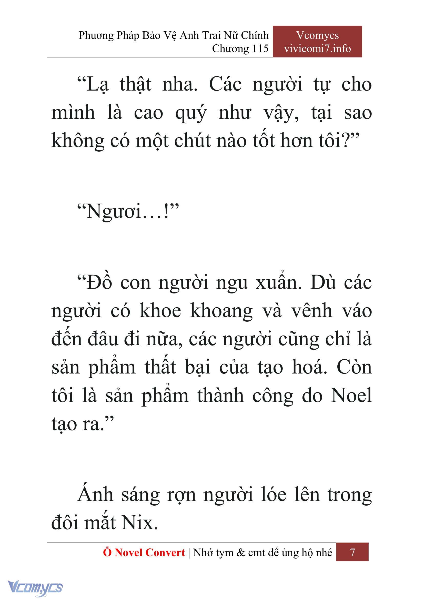 [Novel] Phương Pháp Bảo Vệ Anh Trai Nữ Chính Chap 115 - Trang 2