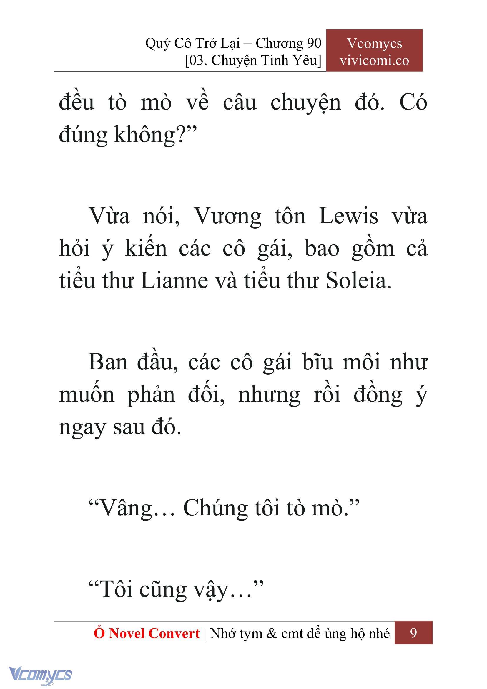 [Novel] Quý Cô Trở Lại Chap 90 - Trang 2