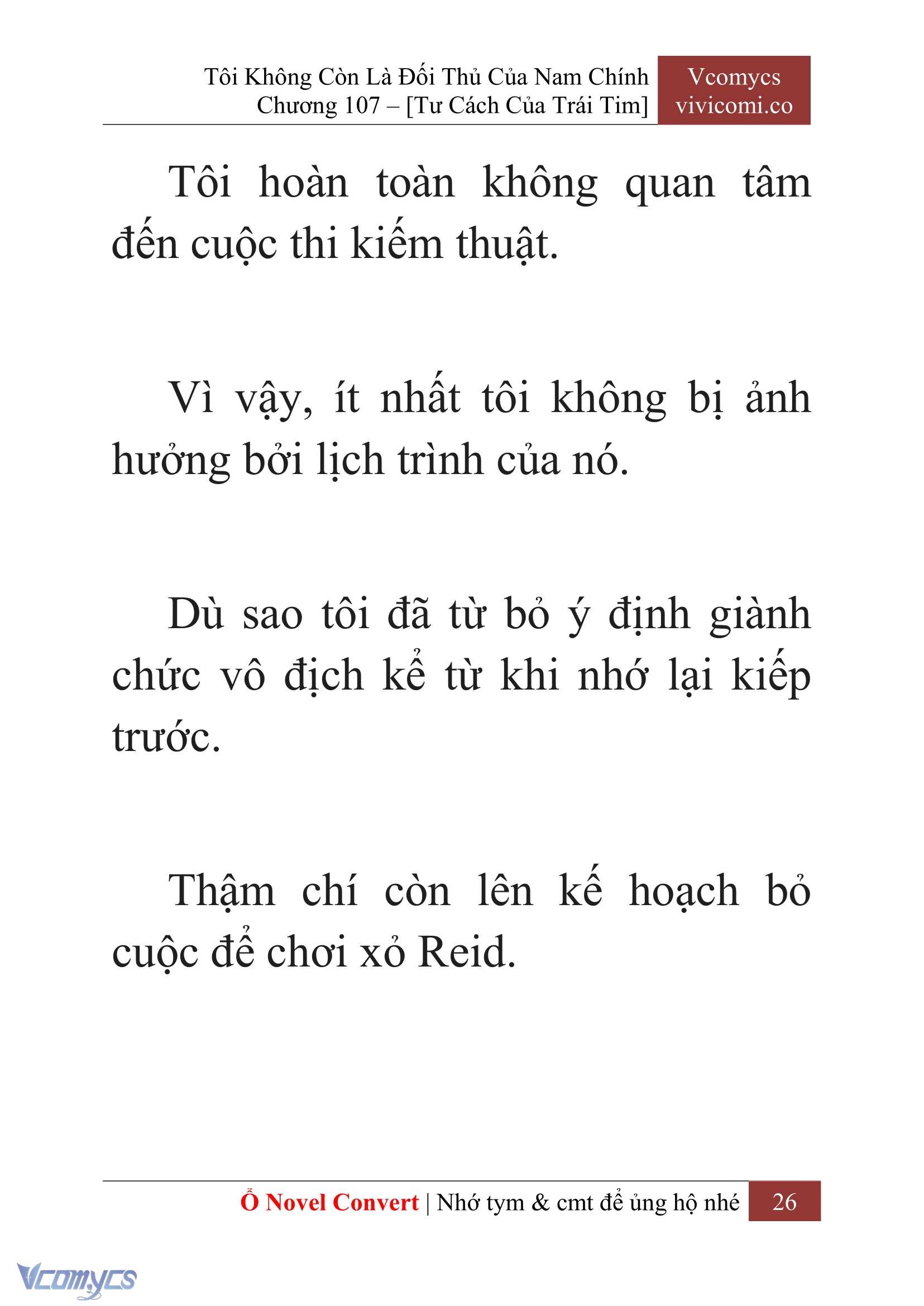 [Novel] Tôi Không Còn Là Đối Thủ Của Nam Chính Chap 107 - Trang 2