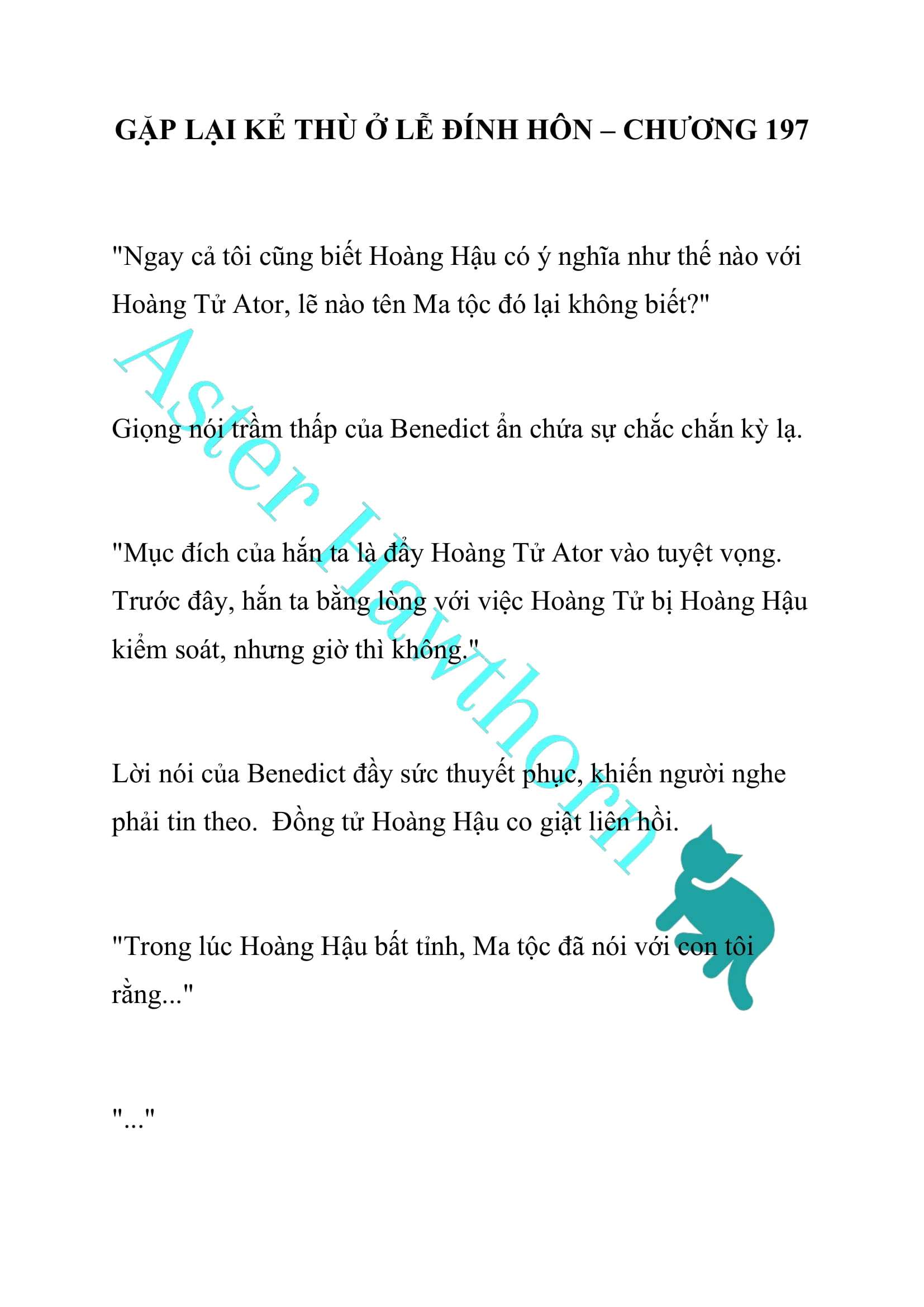 [NOVEL] Gặp Lại Kẻ Thù Ở Lễ Đính Hôn Chap 197 - Trang 2