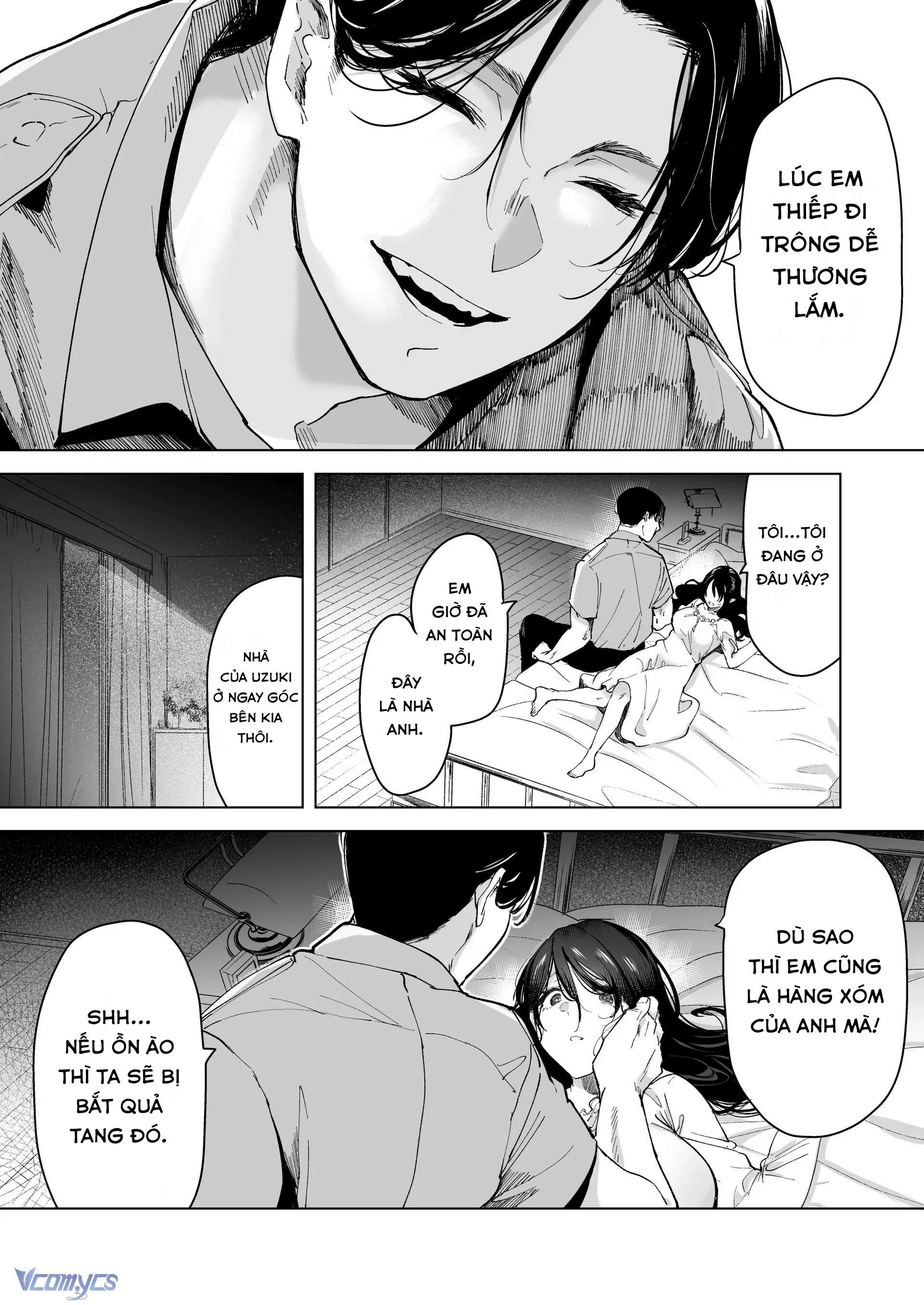 『18+』Anh cảnh sát nhà bên si tình - Cô vợ ngày ngày bị giam giữ và NTR trong lồng sắt Chap 2 - Trang 2