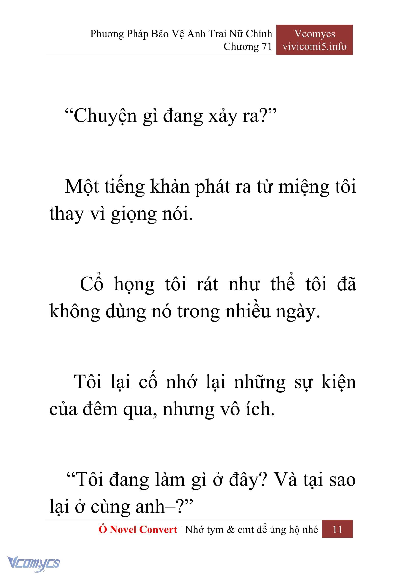 [Novel] Phương Pháp Bảo Vệ Anh Trai Nữ Chính Chap 71 - Trang 2
