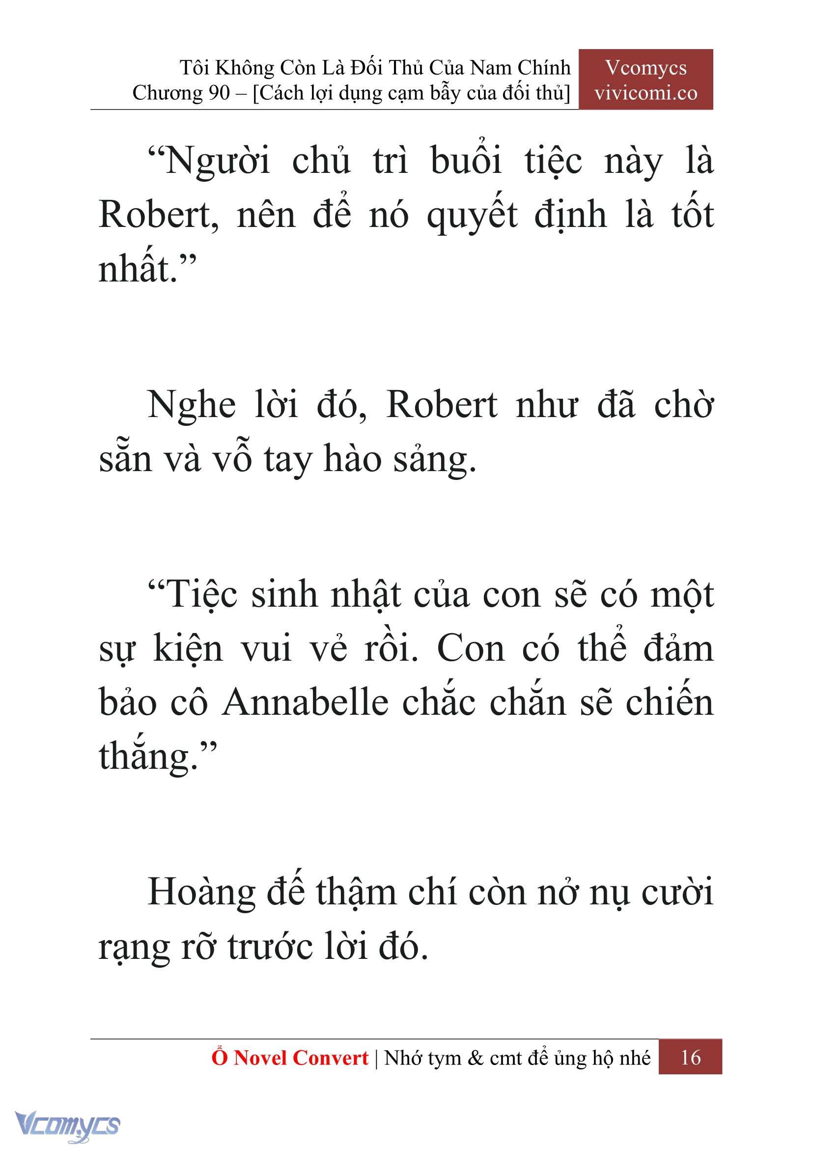 [Novel] Tôi Không Còn Là Đối Thủ Của Nam Chính Chap 90 - Trang 2