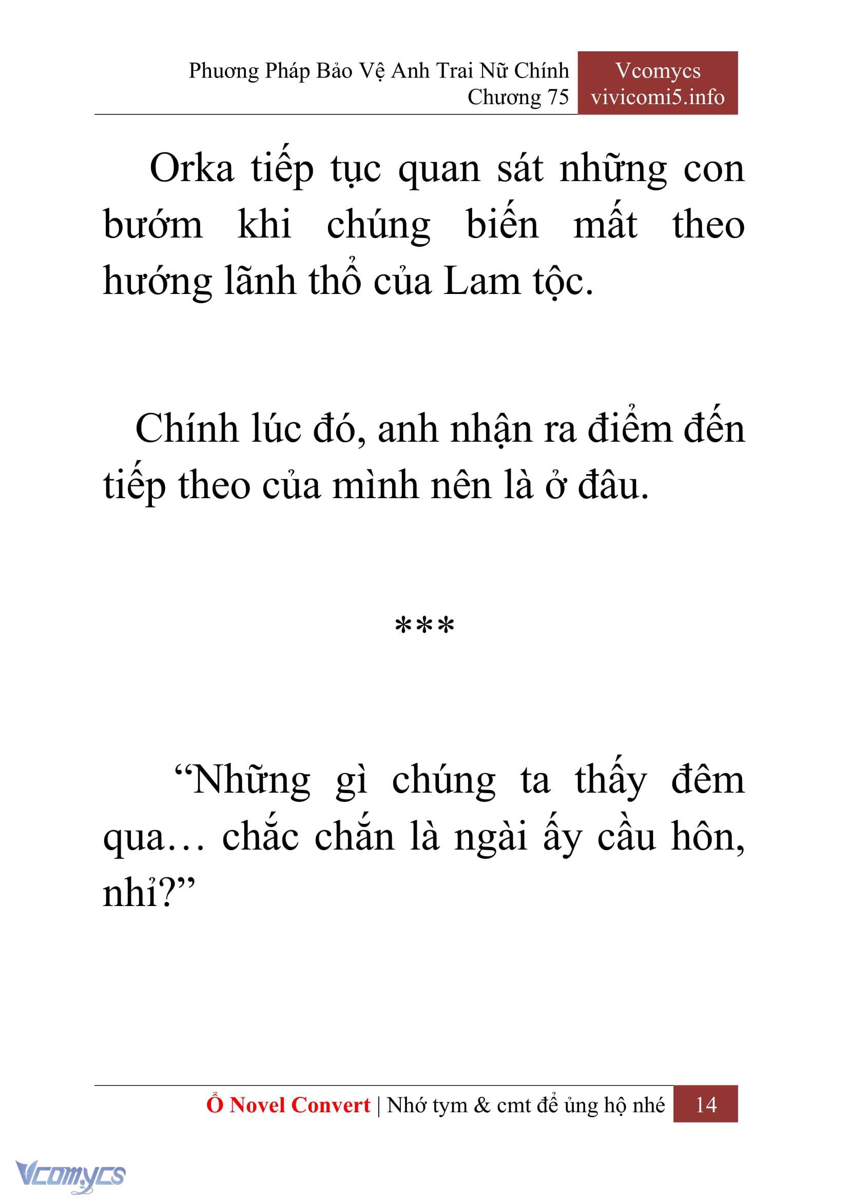 [Novel] Phương Pháp Bảo Vệ Anh Trai Nữ Chính Chap 75 - Trang 2