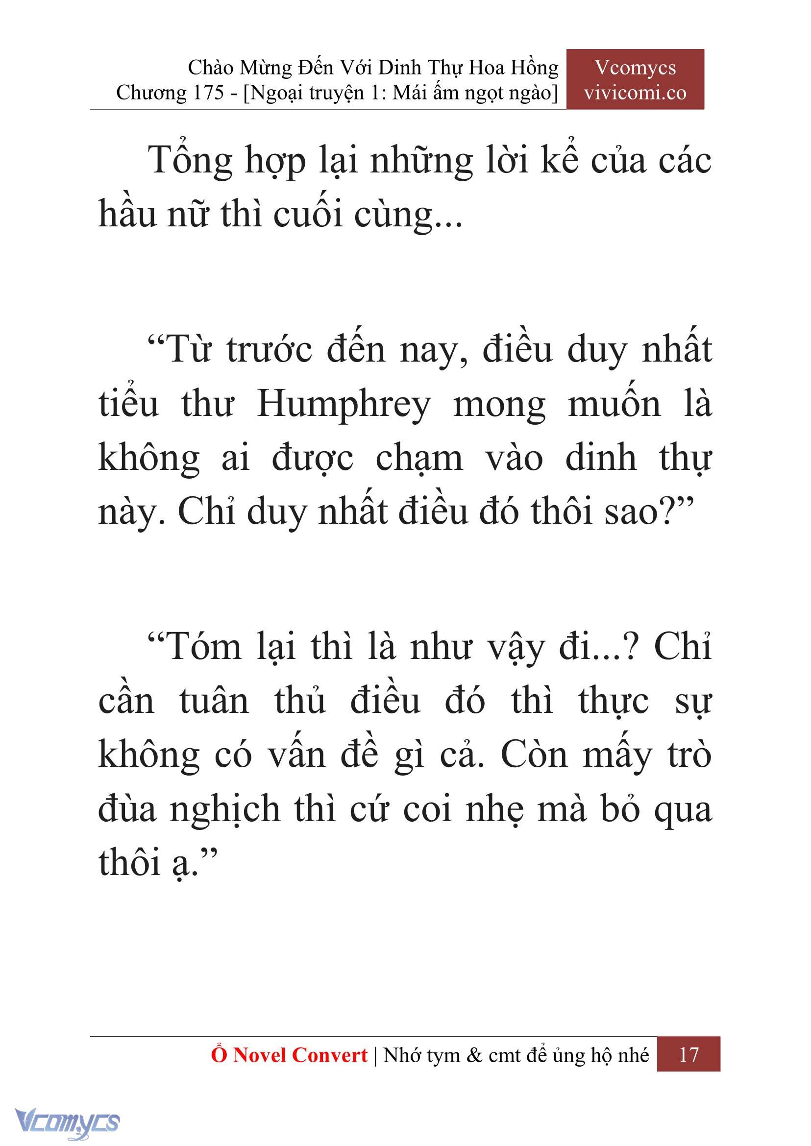 [Novel] Chào Mừng Đến Với Dinh Thự Hoa Hồng Chap 175 - Trang 2